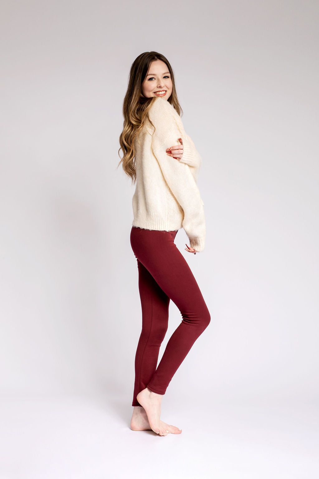 Maroon - Cozy Lined sold by Just Cozy product image thumbnail 4