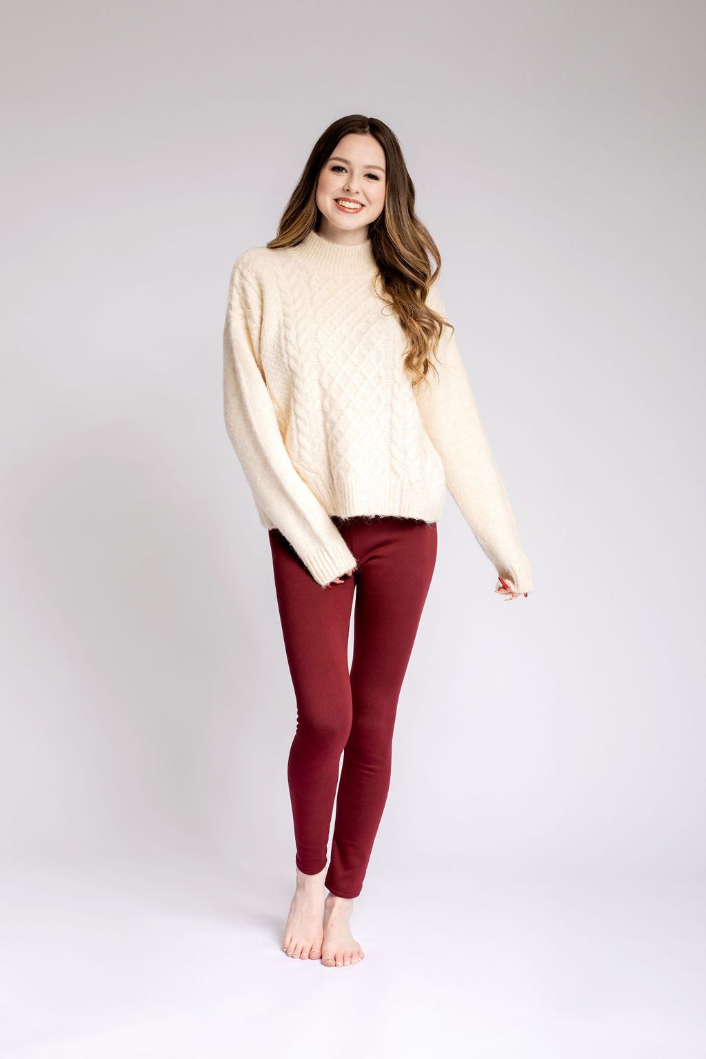 Maroon - Cozy Lined sold by Just Cozy product image thumbnail 3