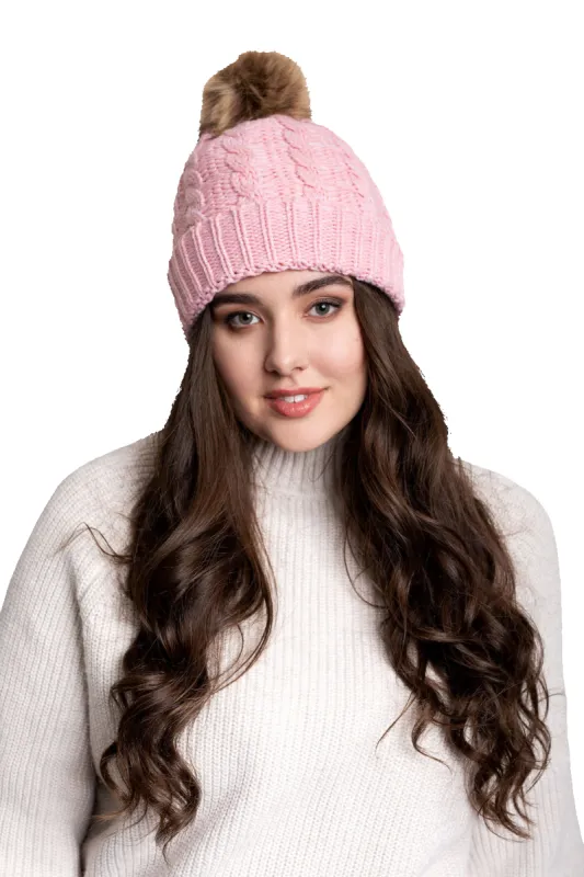 Pink - Cozy Lined Hat sold by Just Cozy
