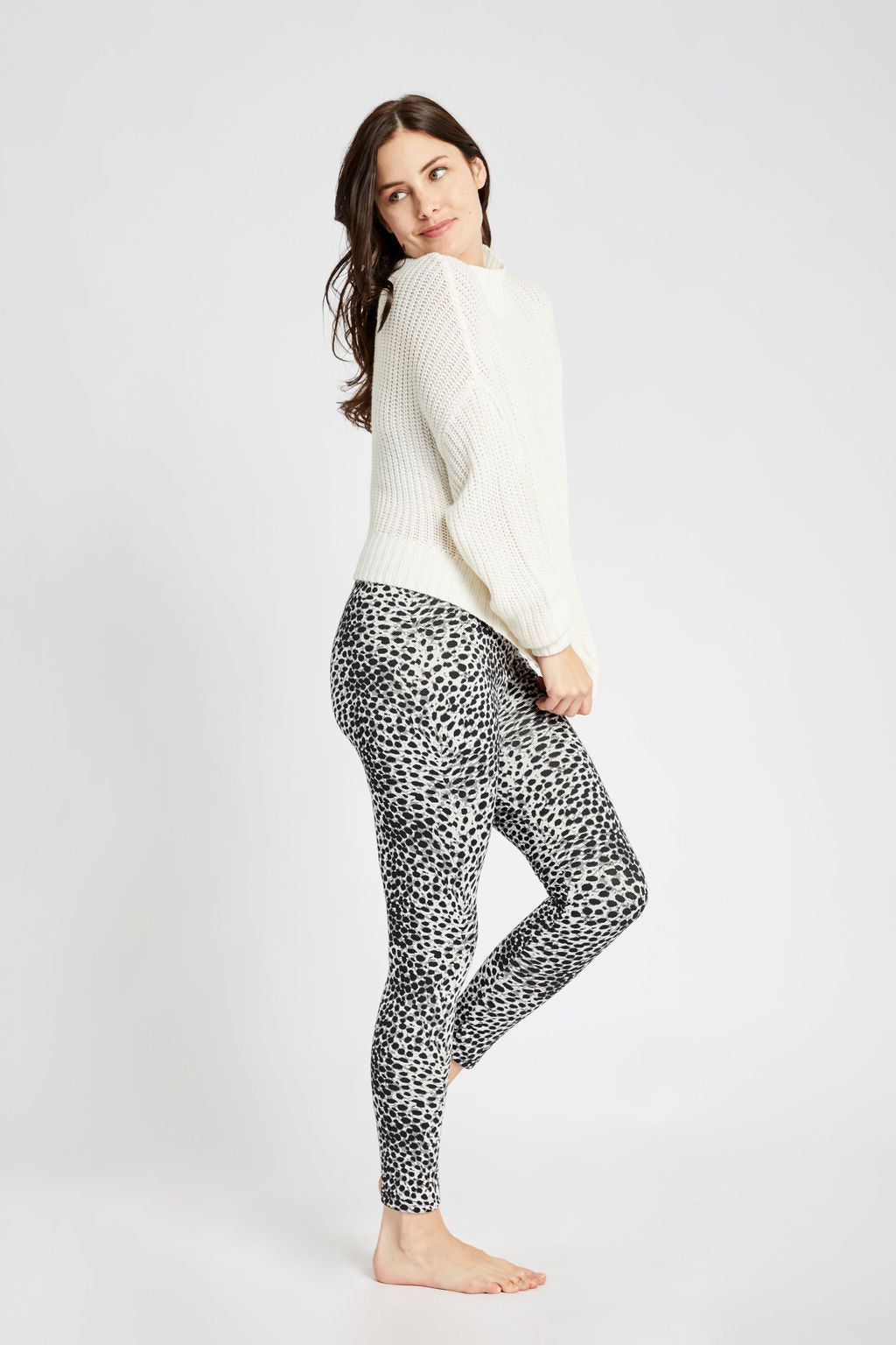 White Leopard - Cozy Lined sold by Just Cozy product image thumbnail 2
