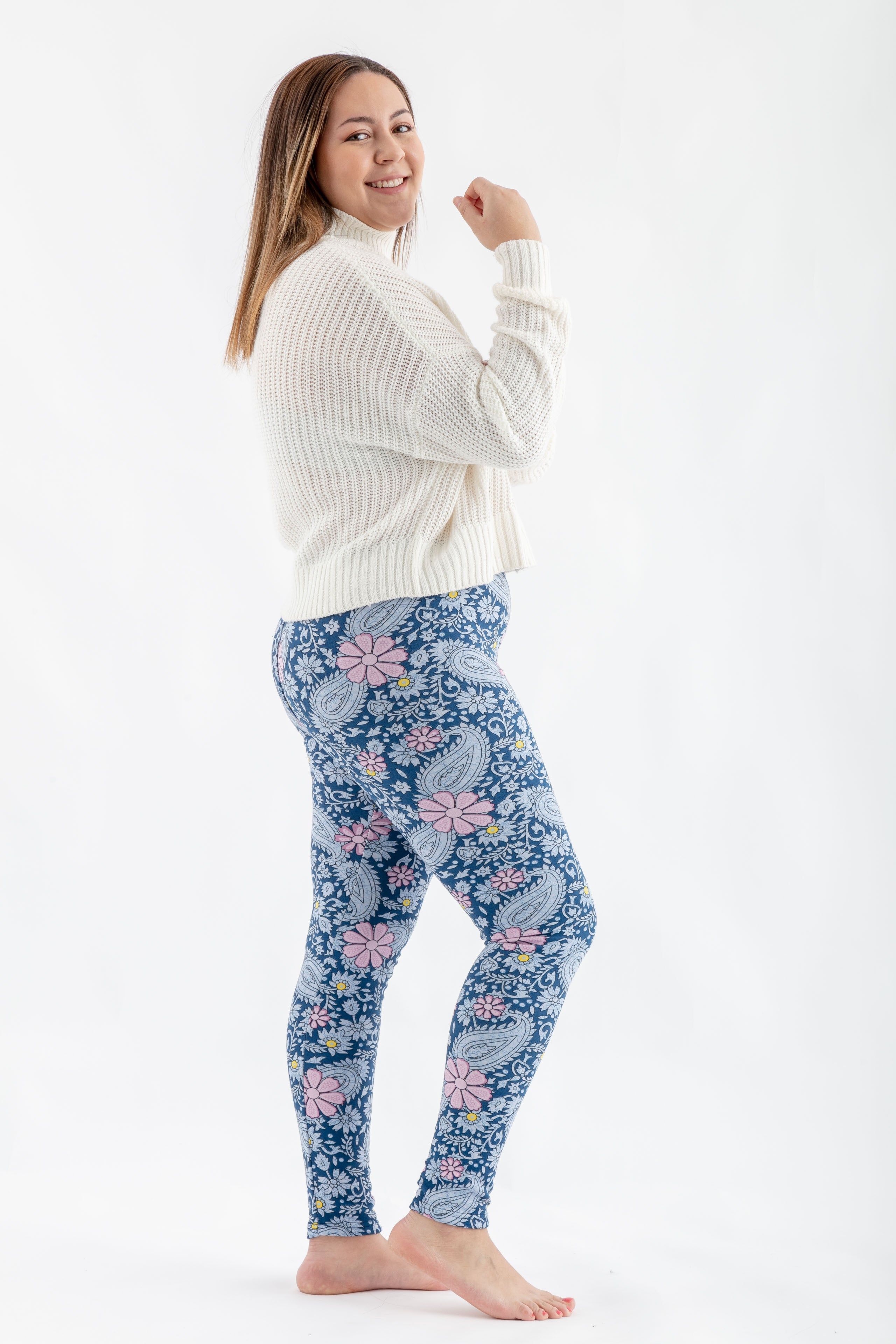 Blue & Pink Floral - Cozy Lined sold by Just Cozy product image thumbnail 4