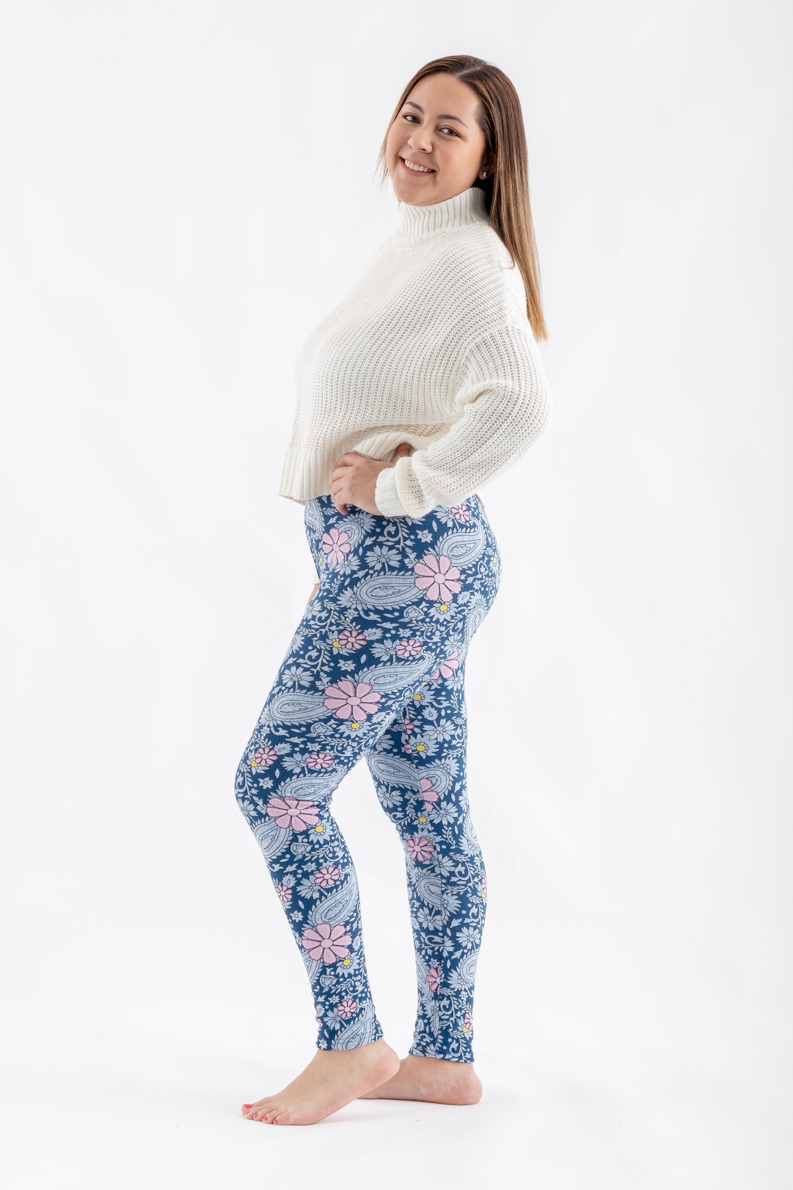 Blue & Pink Floral - Cozy Lined sold by Just Cozy product image thumbnail 3