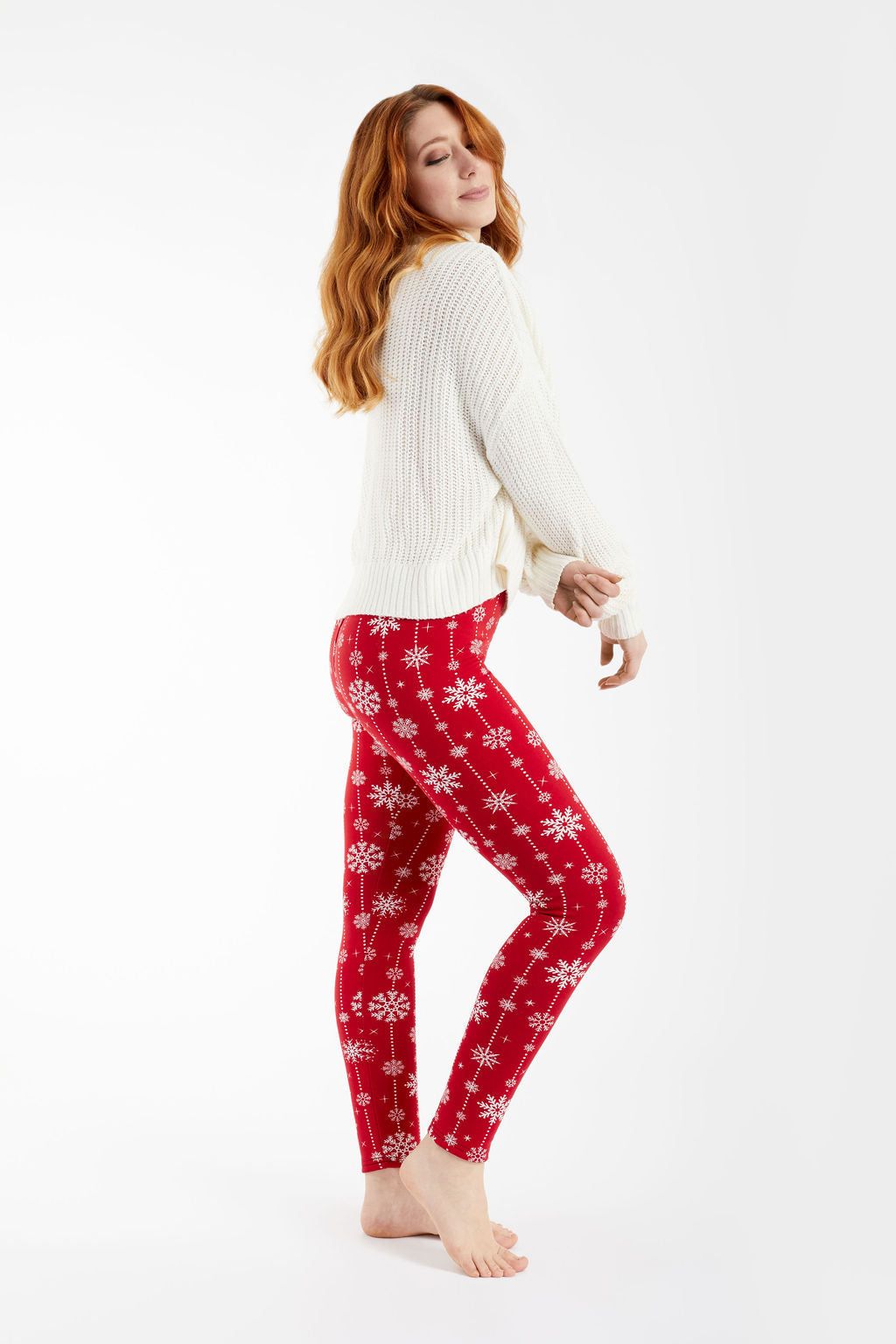 Red Snowflakes - Cozy Lined sold by Just Cozy product image thumbnail 3