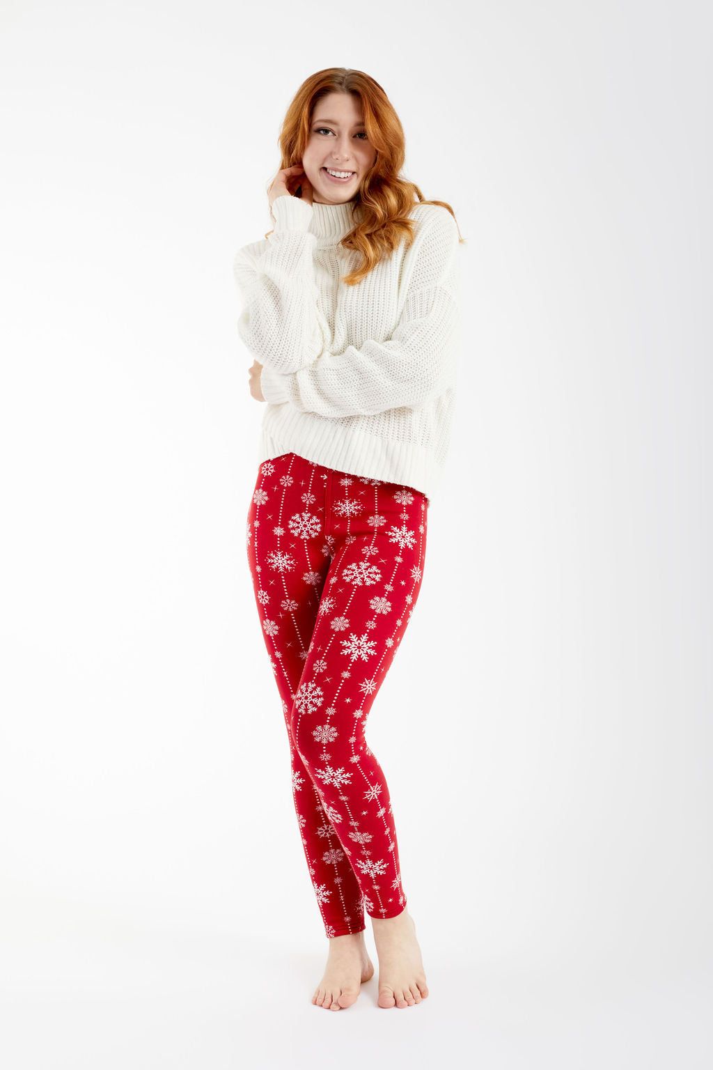 Red Snowflakes - Cozy Lined sold by Just Cozy product image thumbnail 2