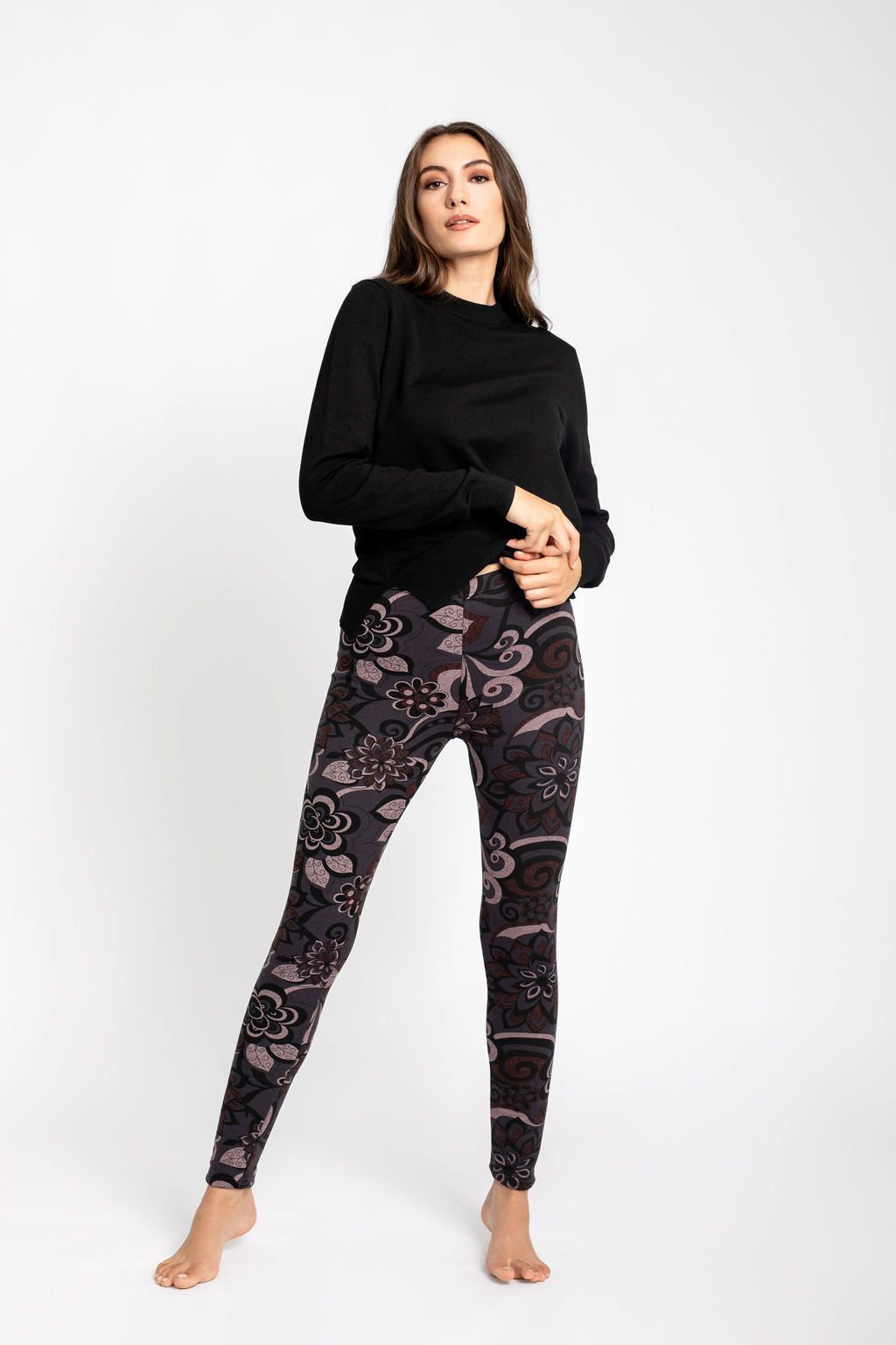 Mauve Flowers - Cozy Lined sold by Just Cozy product image thumbnail 2