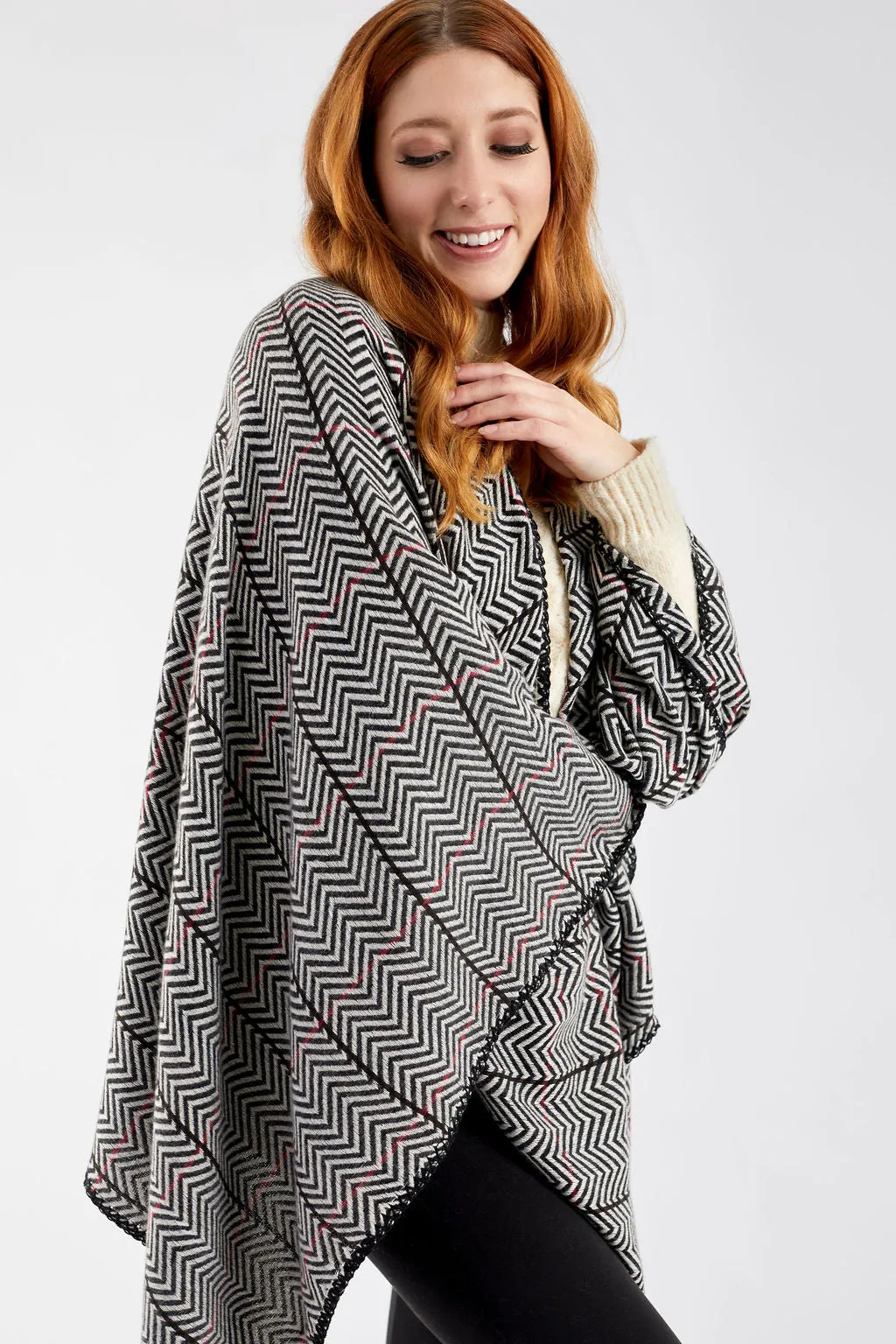 Regina - Poncho Scarf sold by Just Cozy product image thumbnail 2