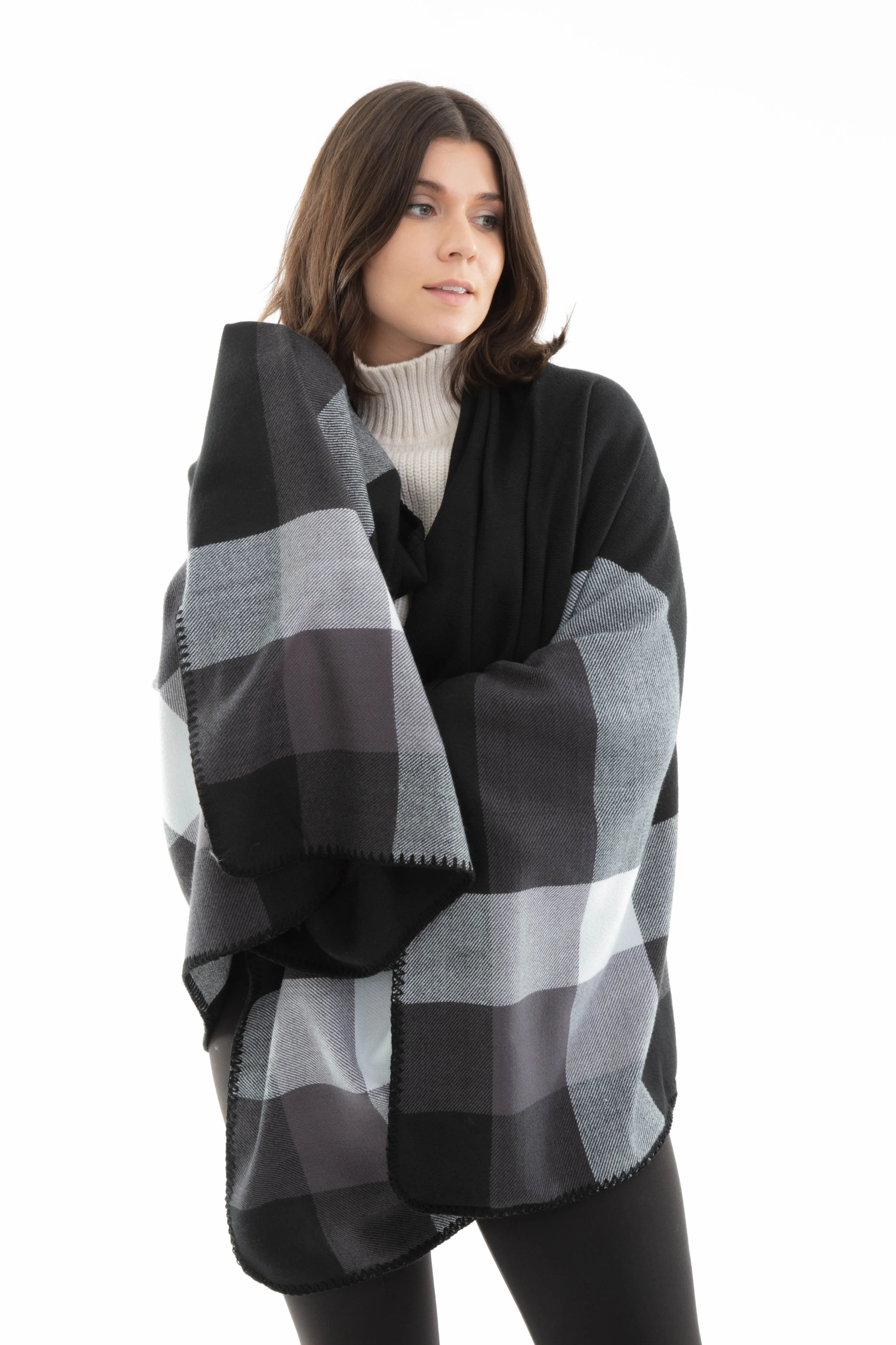 Gina - Poncho Scarf sold by Just Cozy product image thumbnail 3