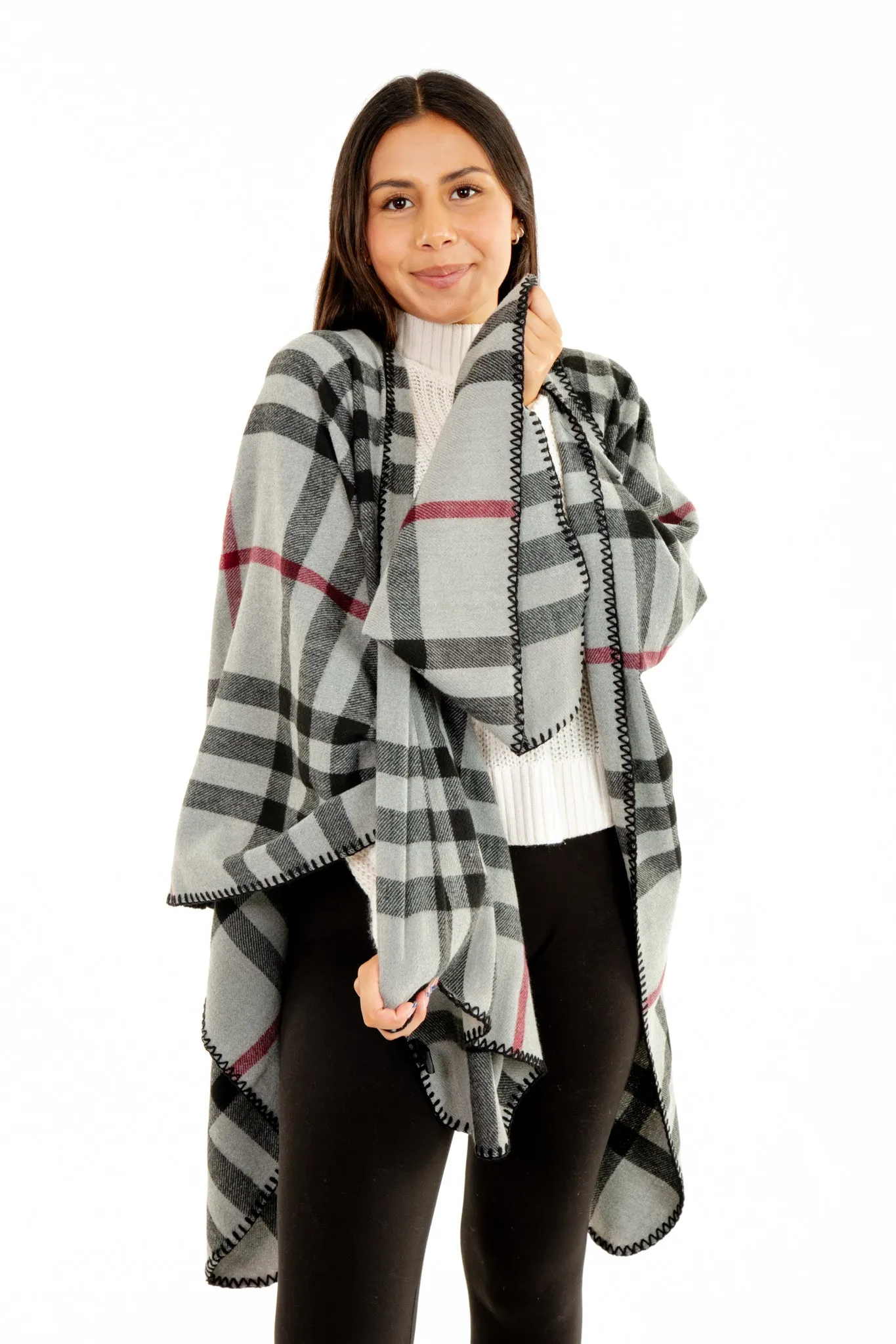 Gracy - Poncho Scarf sold by Just Cozy