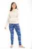 White in Blue Garden - Cozy Lined sold by Just Cozy