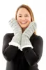 Grey - Cozy Lined Mittens sold by Just Cozy