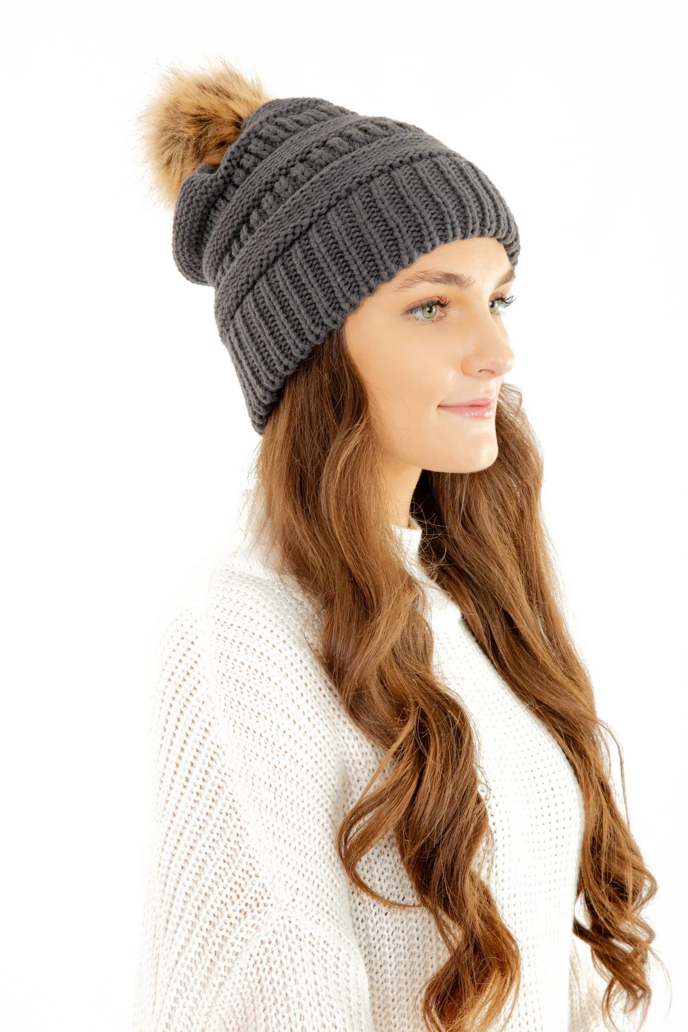 Dark Gray - Cozy Slouchy Beanie sold by Just Cozy product image thumbnail 4