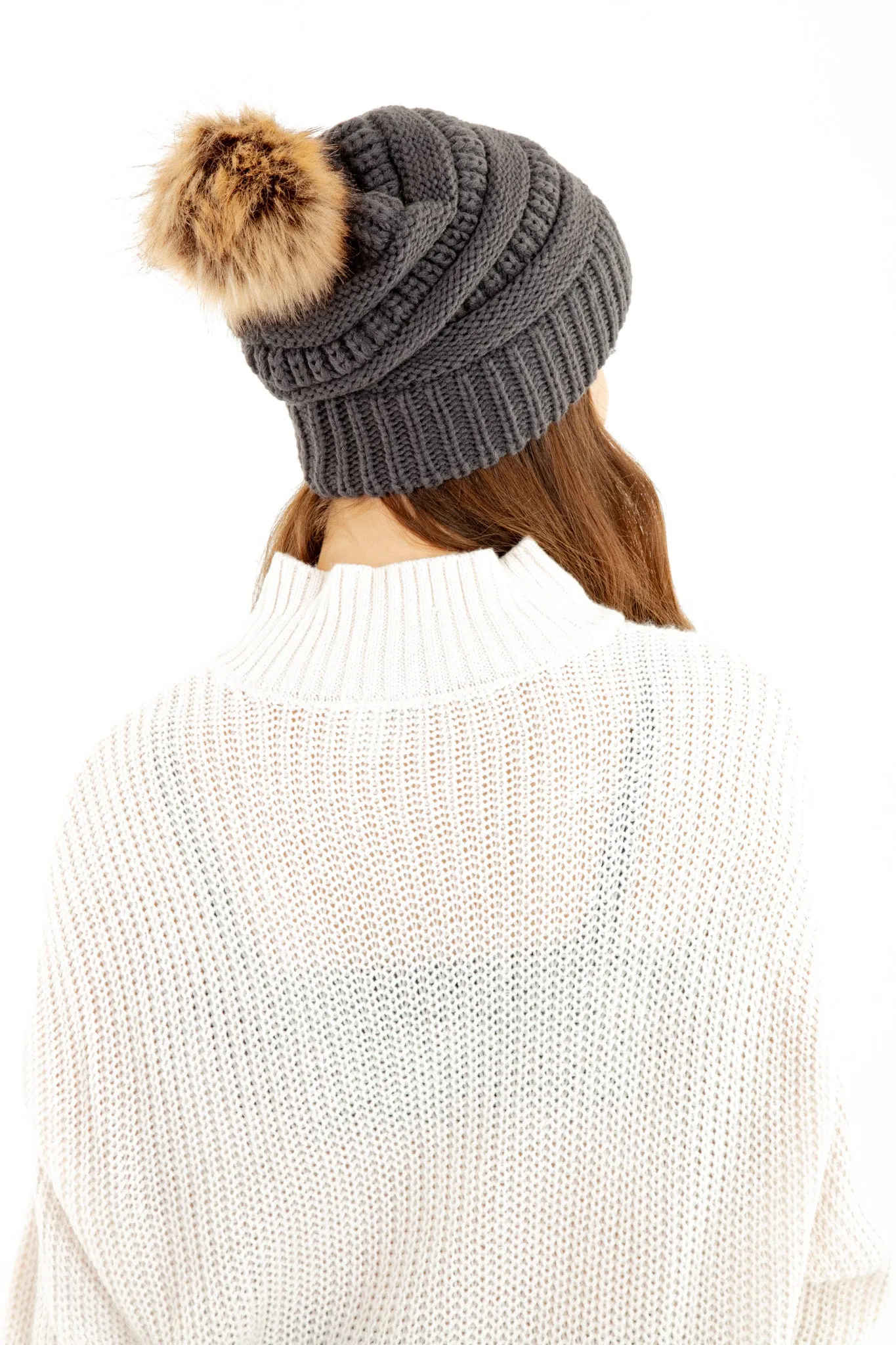 Dark Gray - Cozy Slouchy Beanie sold by Just Cozy product image thumbnail 5