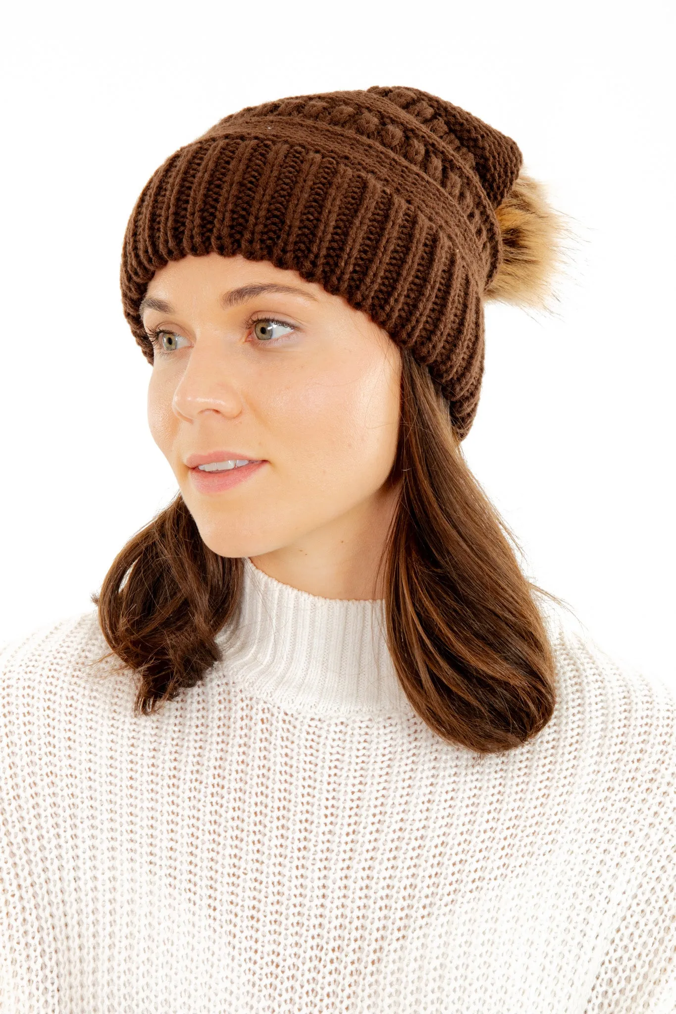 Brown - Cozy Slouchy Beanie sold by Just Cozy product image thumbnail 4