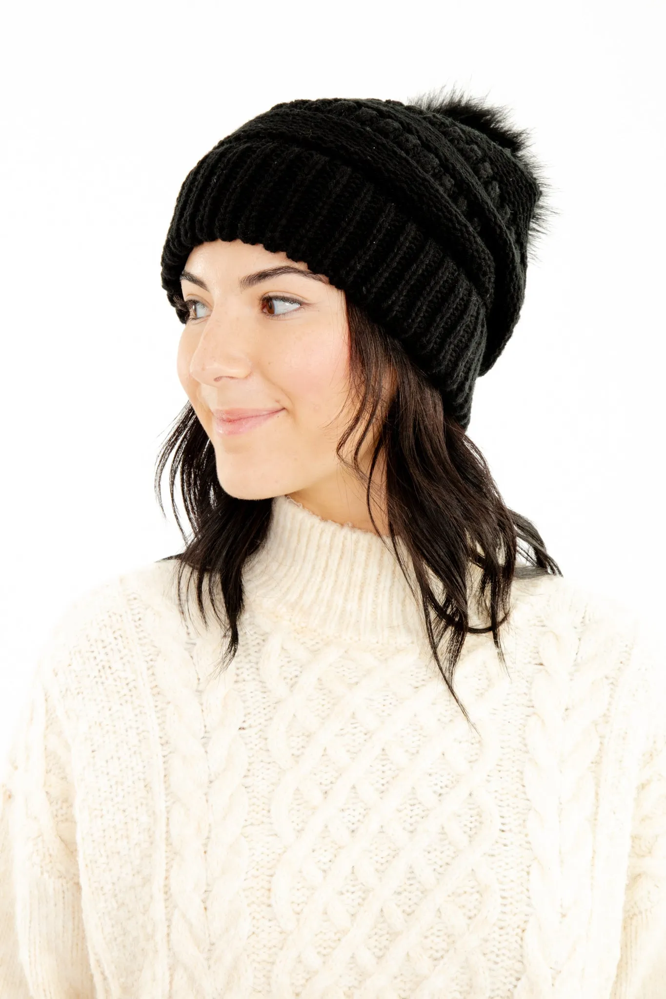 Black - Cozy Slouchy Beanie sold by Just Cozy product image thumbnail 5