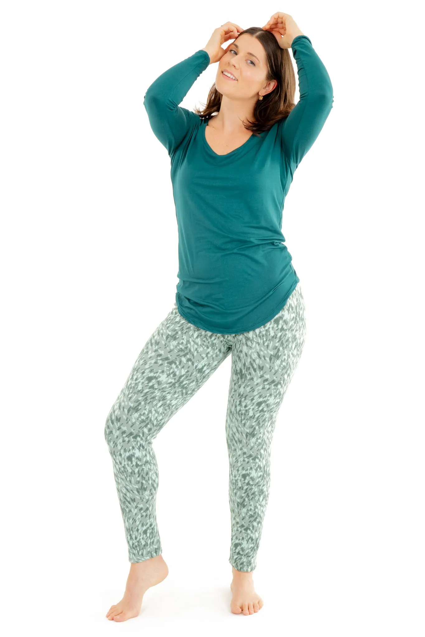 Green Art - Cozy Lined Leggings sold by Just Cozy product image thumbnail 3