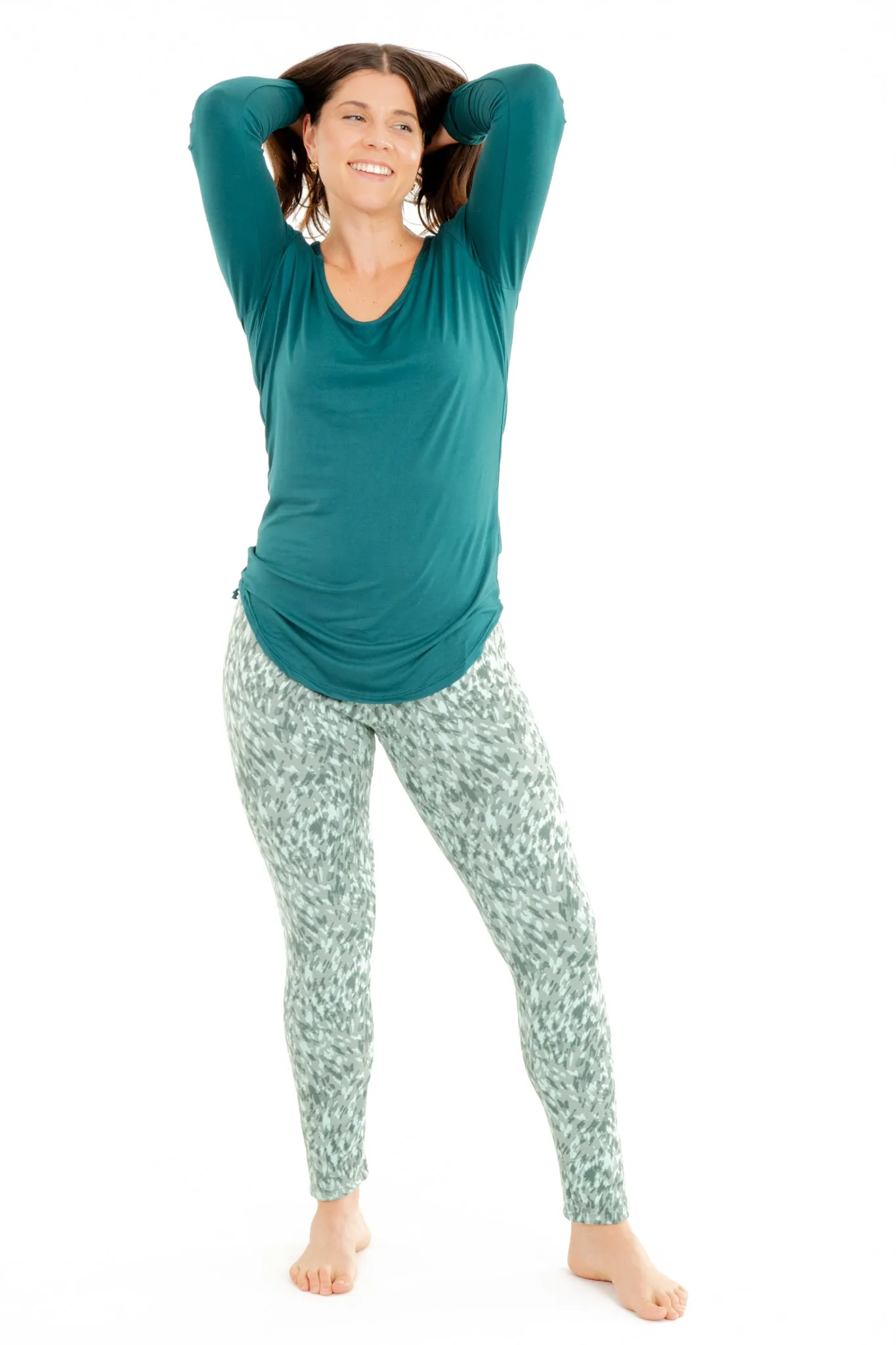 Green Art - Cozy Lined Leggings sold by Just Cozy product image thumbnail 2