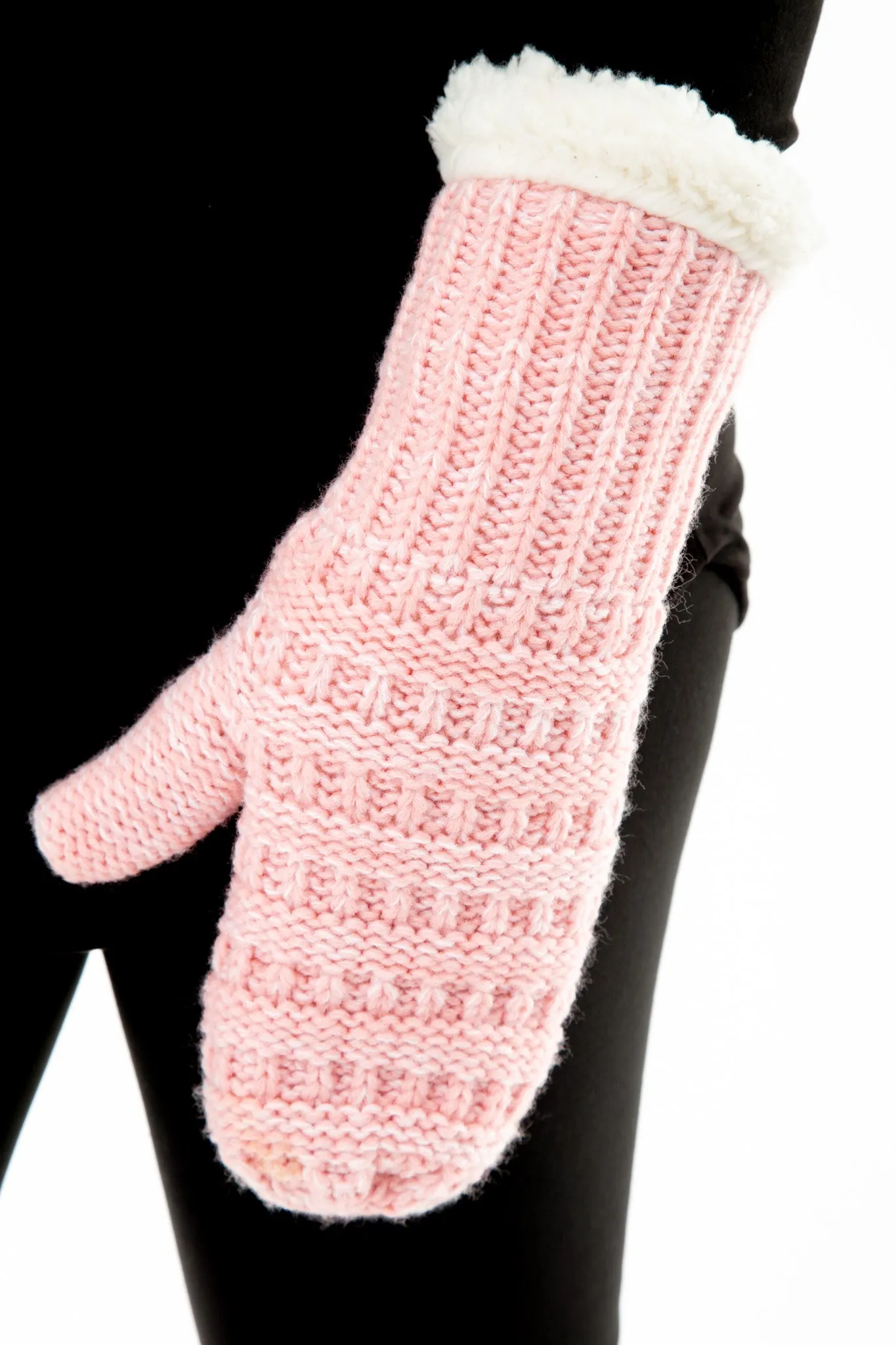 Pink - Cozy Lined Mittens sold by Just Cozy
