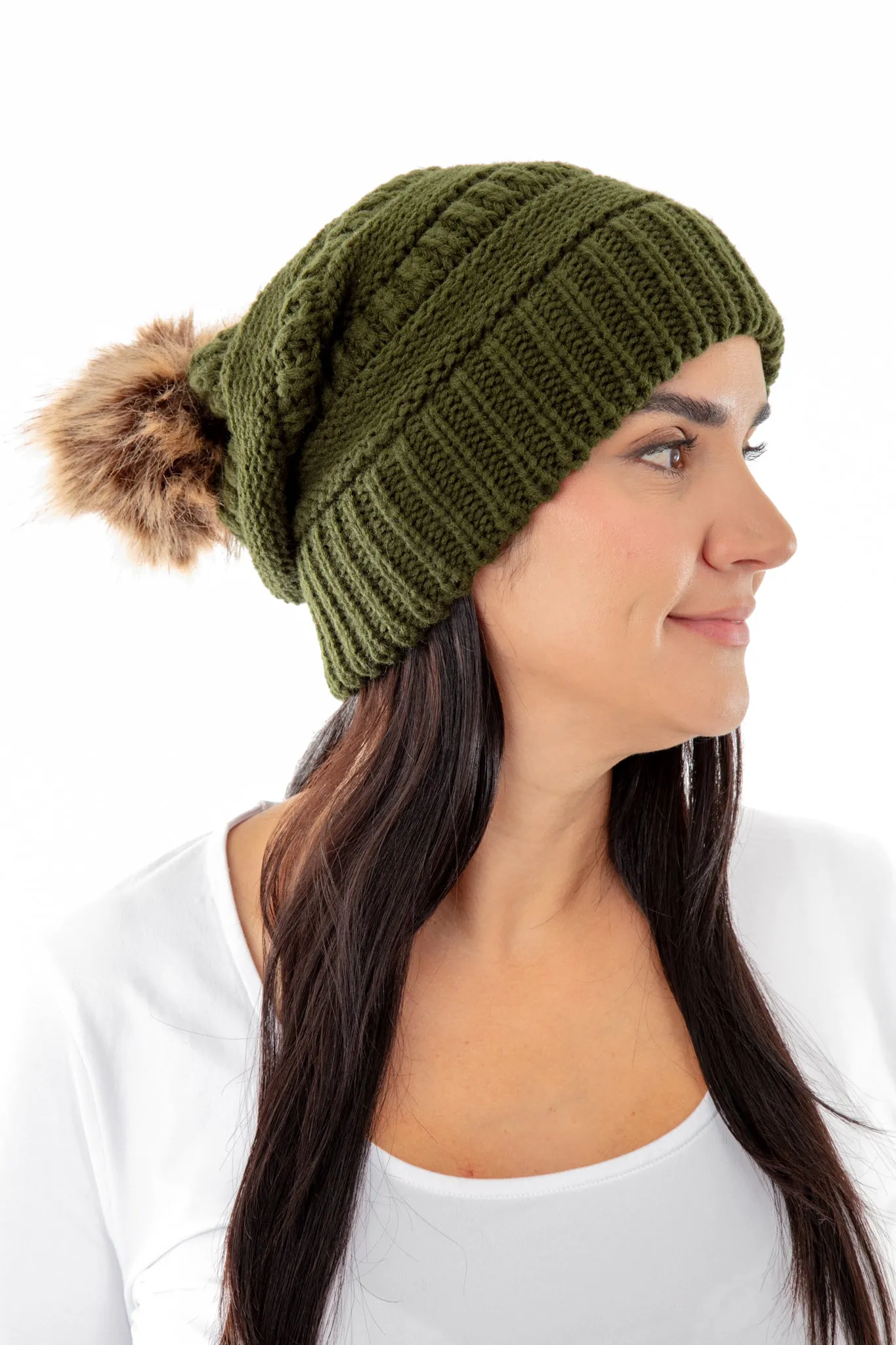 Green - Cozy Slouchy Beanie sold by Just Cozy product image thumbnail 2