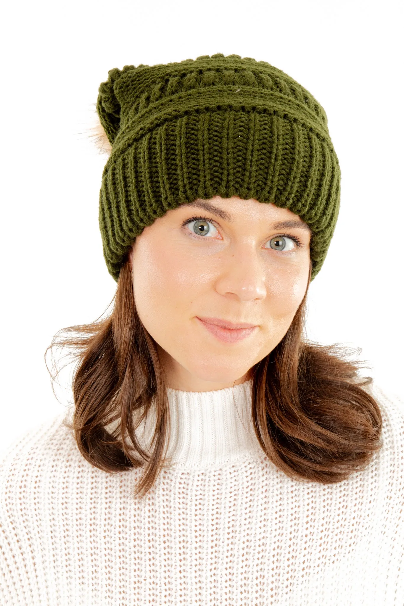 Green - Cozy Slouchy Beanie sold by Just Cozy product image thumbnail 3