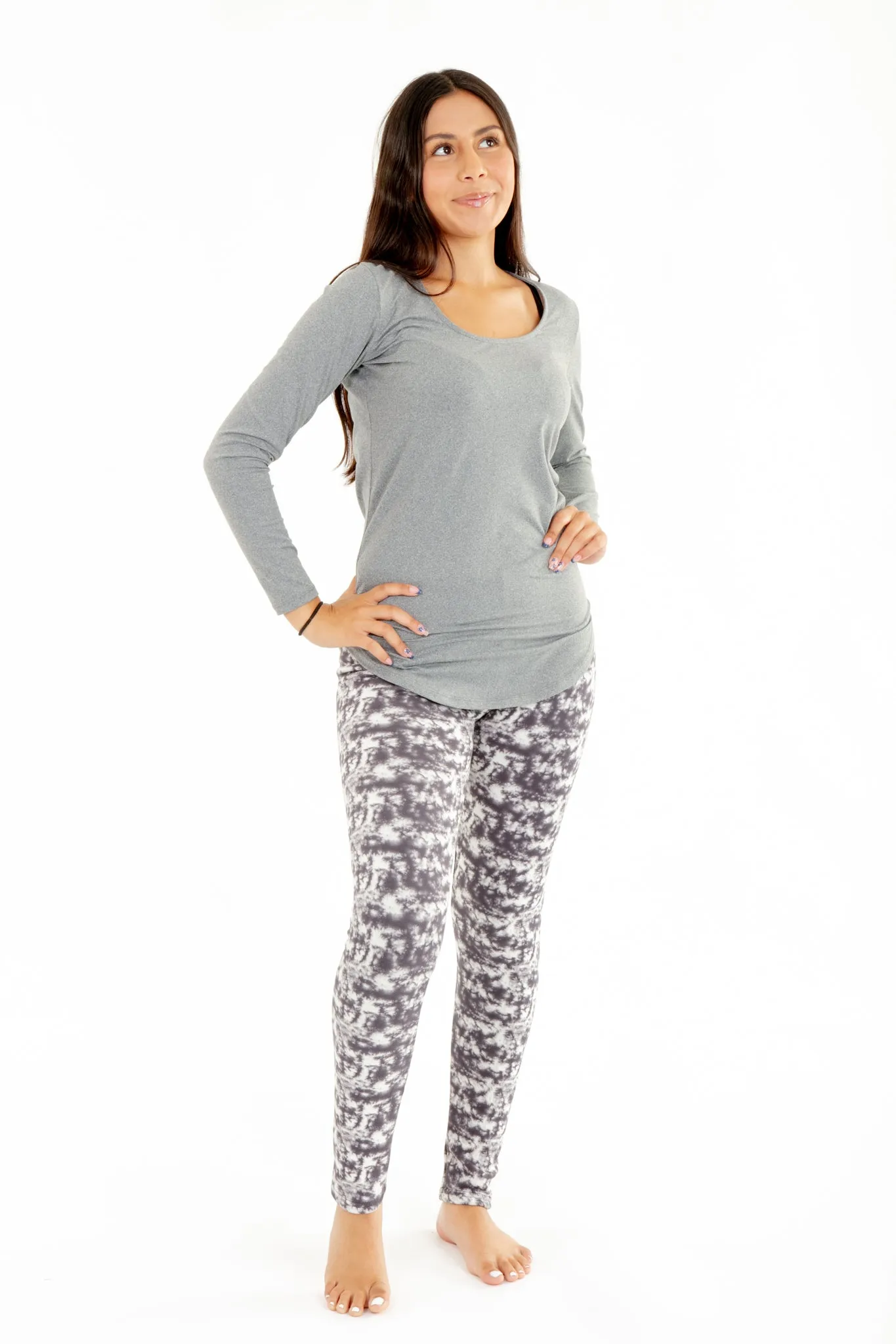 Grey Dye - Cozy Lined Leggings sold by Just Cozy product image thumbnail 4