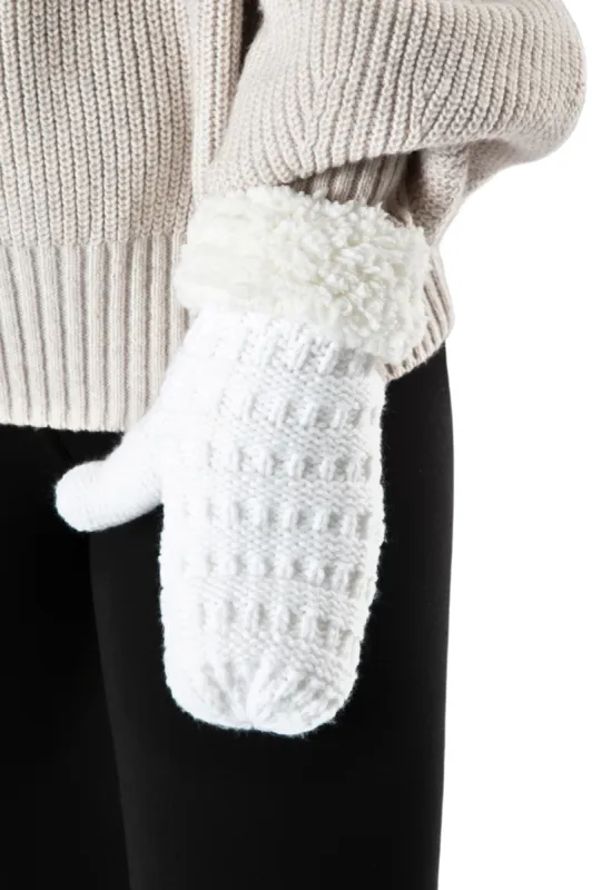White - Cozy Lined Mittens sold by Just Cozy