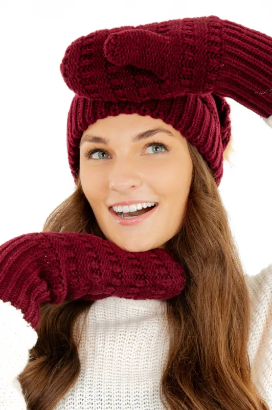 Burgundy - Just Cozy Set sold by Just Cozy