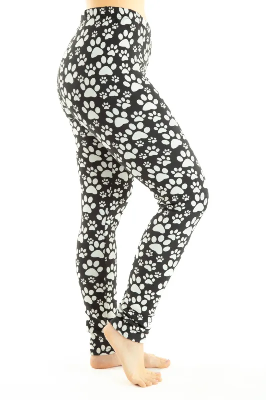 White Paws - Cozy Lined Leggings sold by Just Cozy