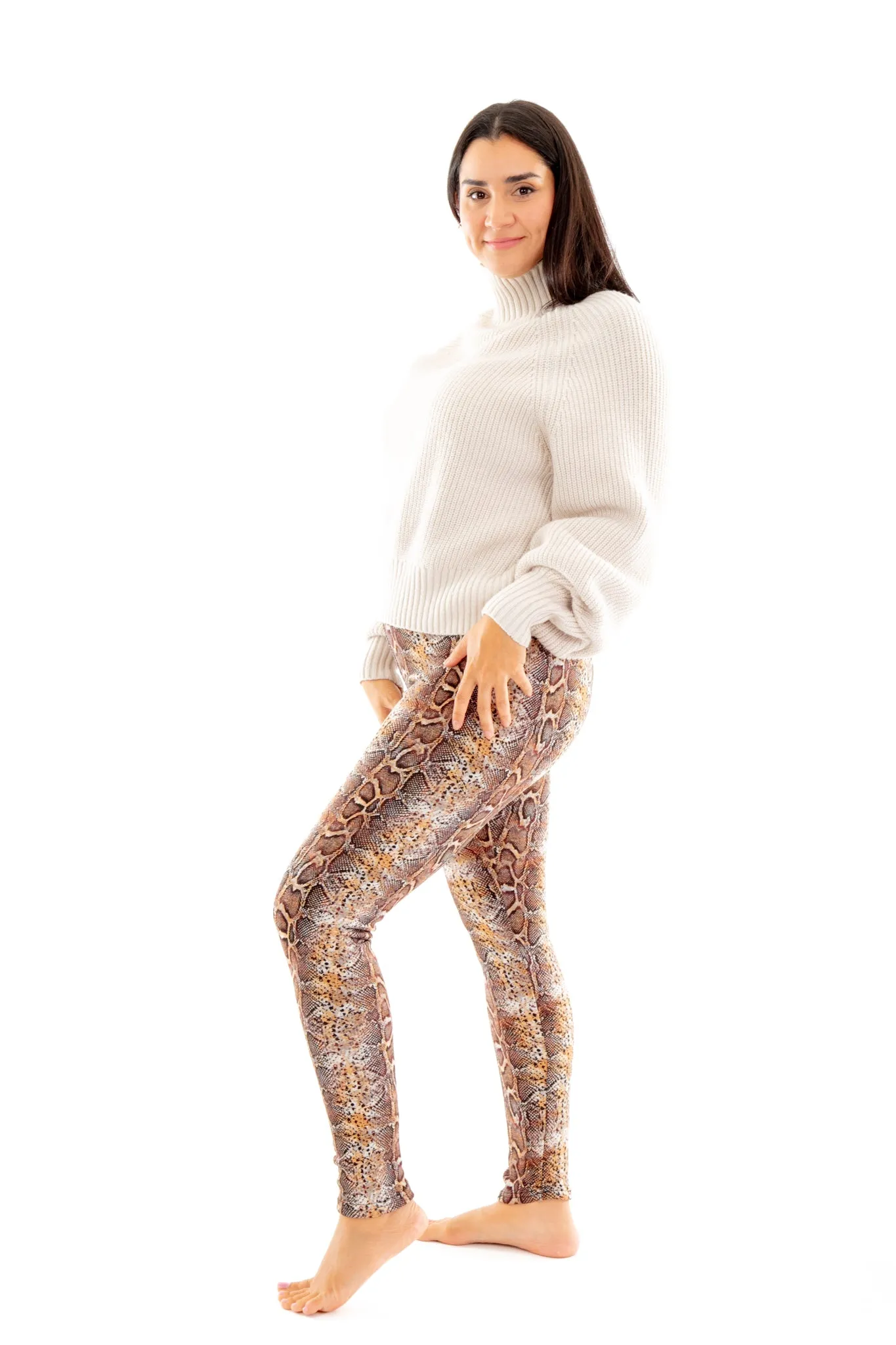 Shiny Snake - Cozy Lined Leggings sold by Just Cozy product image thumbnail 4