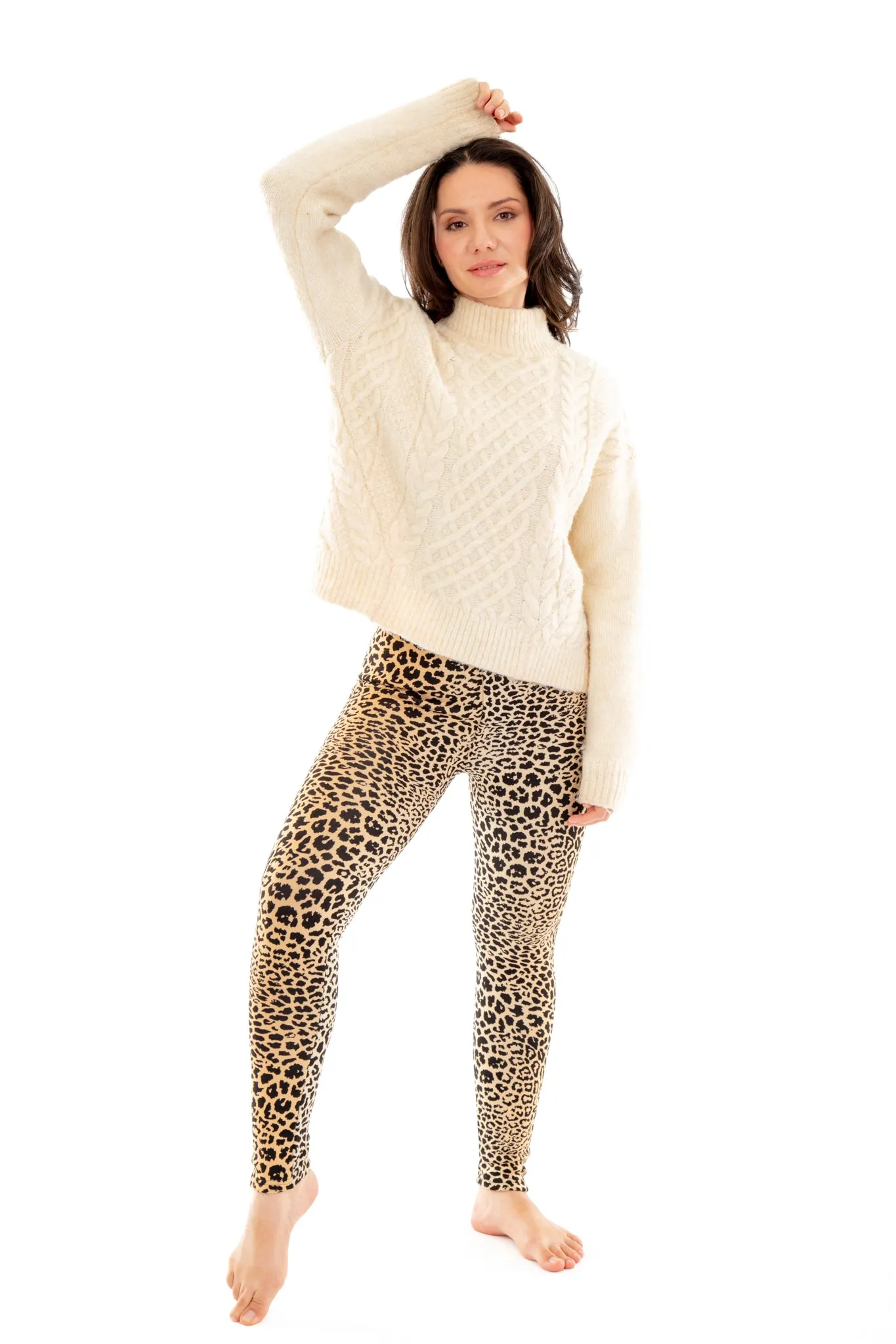 Wild Leopard - Cozy Lined Leggings sold by Just Cozy product image thumbnail 4
