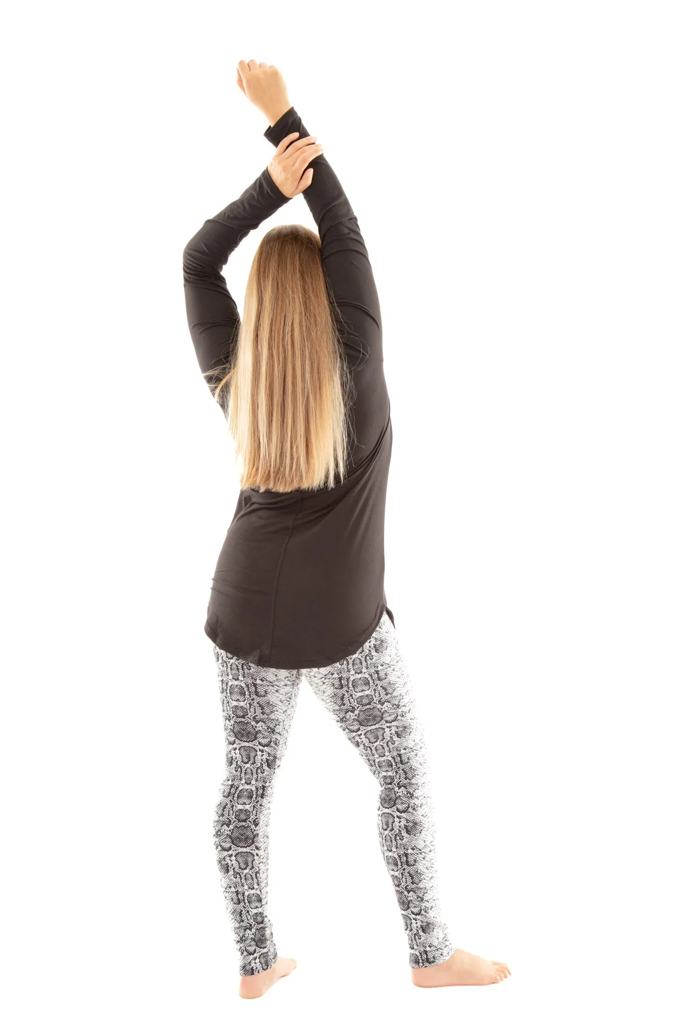 Light Gray Snake - Cozy Lined Leggings sold by Just Cozy product image thumbnail 3