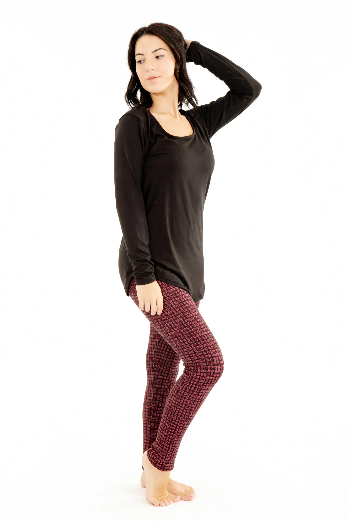 Pink Houndstooth - Cozy Lined sold by Just Cozy product image thumbnail 3