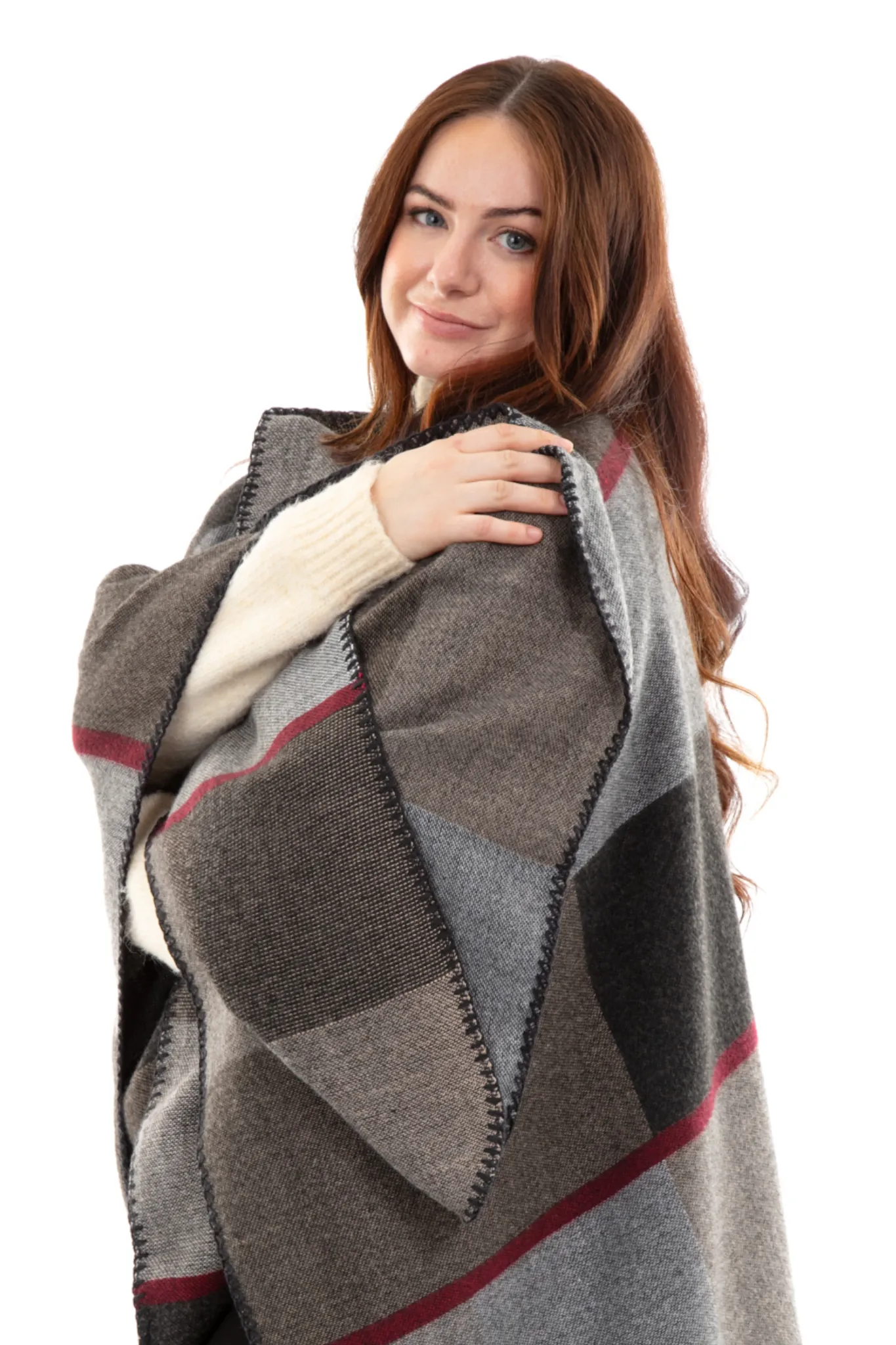 Laisha - Poncho Scarf sold by Just Cozy