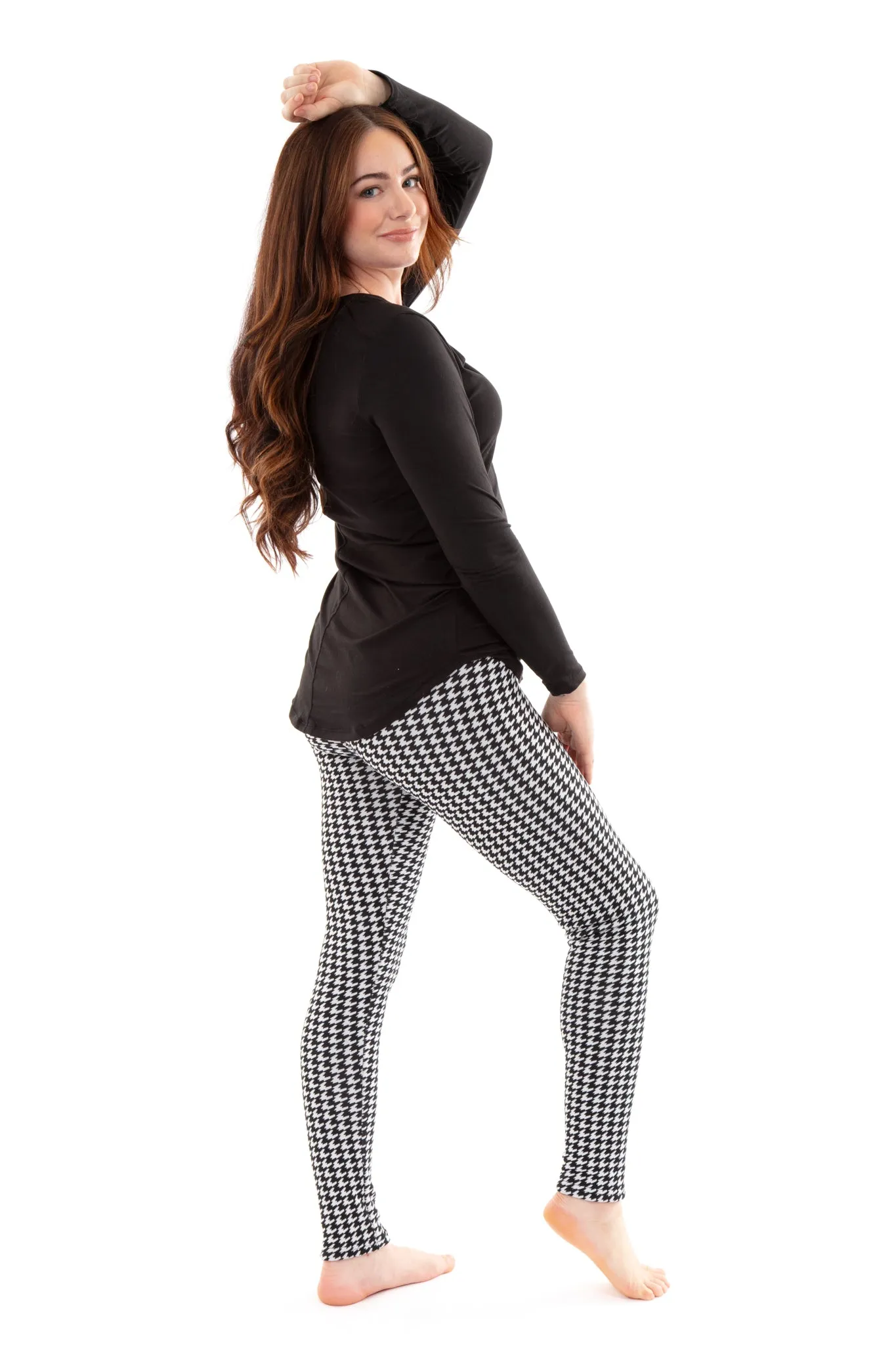 Houndstooth - Cozy Lined Leggings sold by Just Cozy product image thumbnail 2