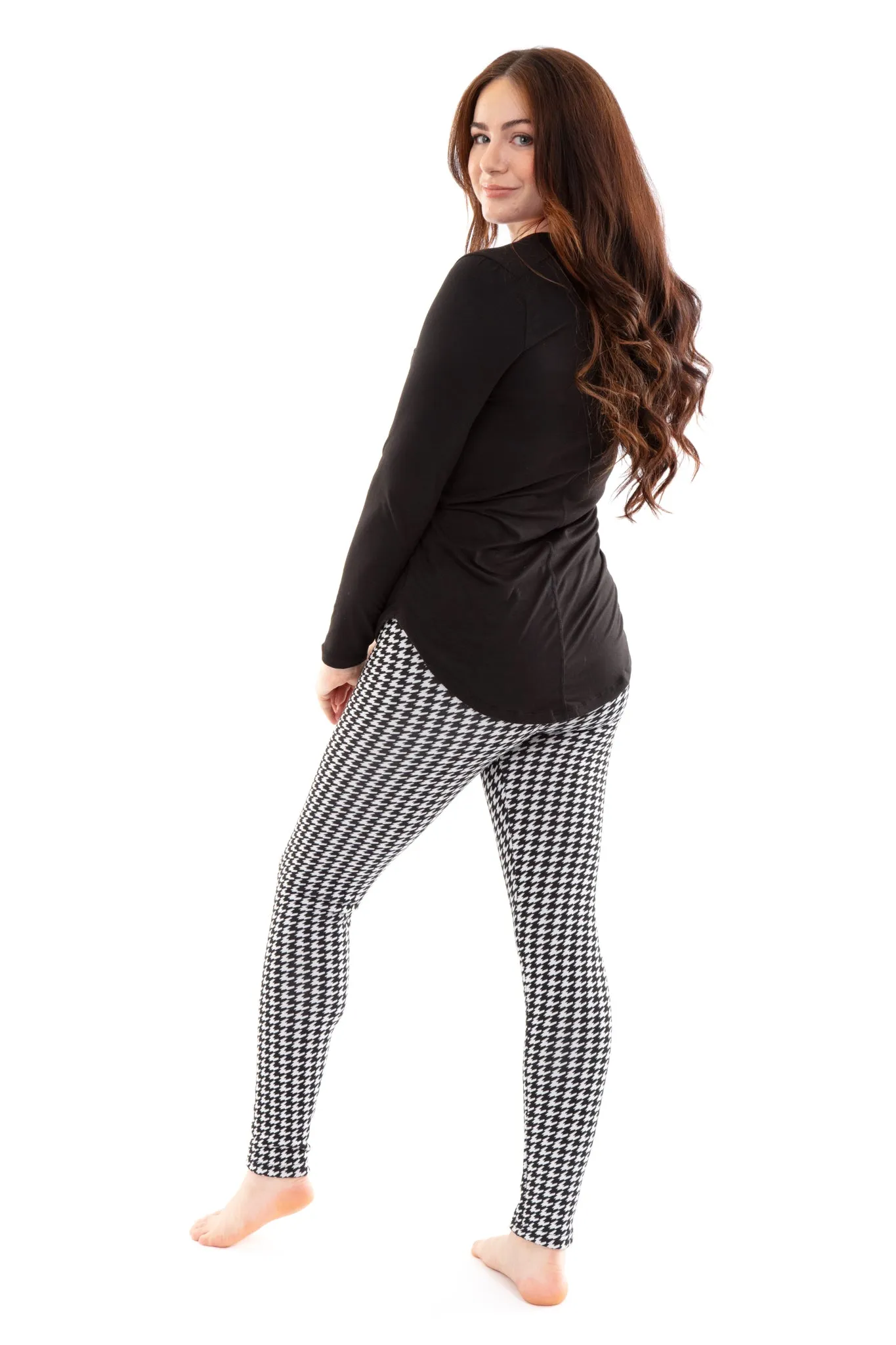 Houndstooth - Cozy Lined Leggings sold by Just Cozy product image thumbnail 3