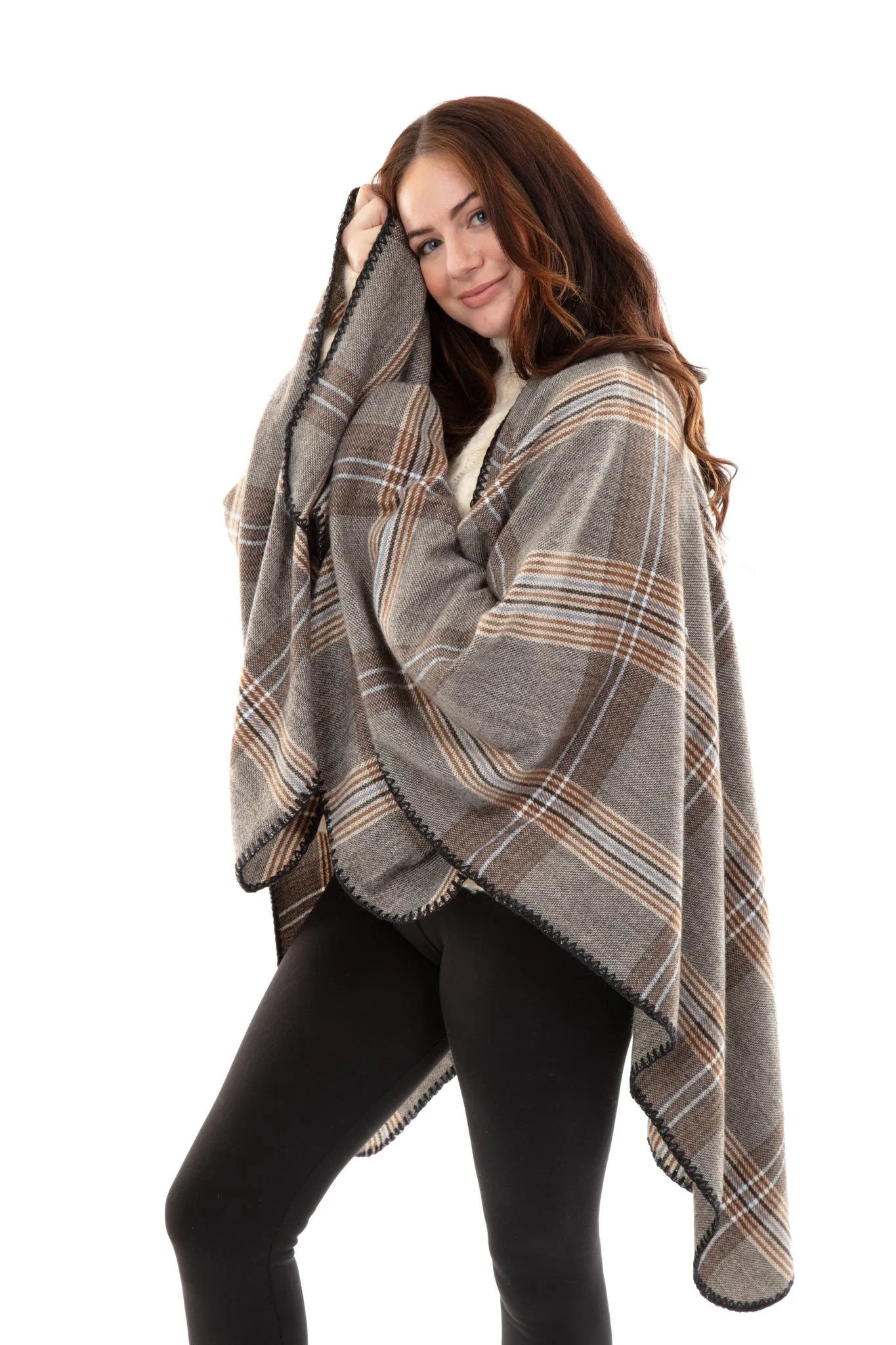 Monique - Poncho Scarf sold by Just Cozy product image thumbnail 4