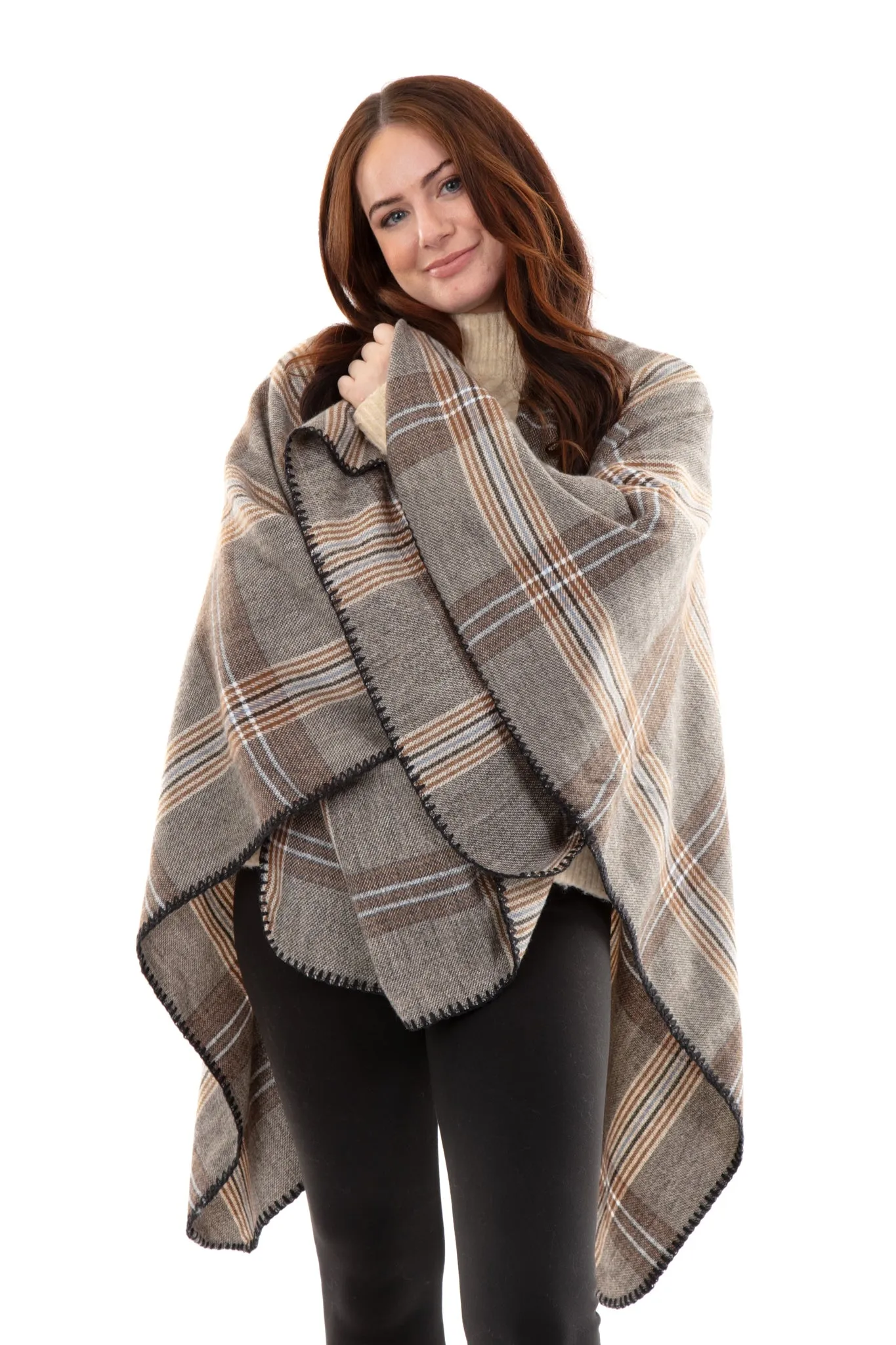 Monique - Poncho Scarf sold by Just Cozy