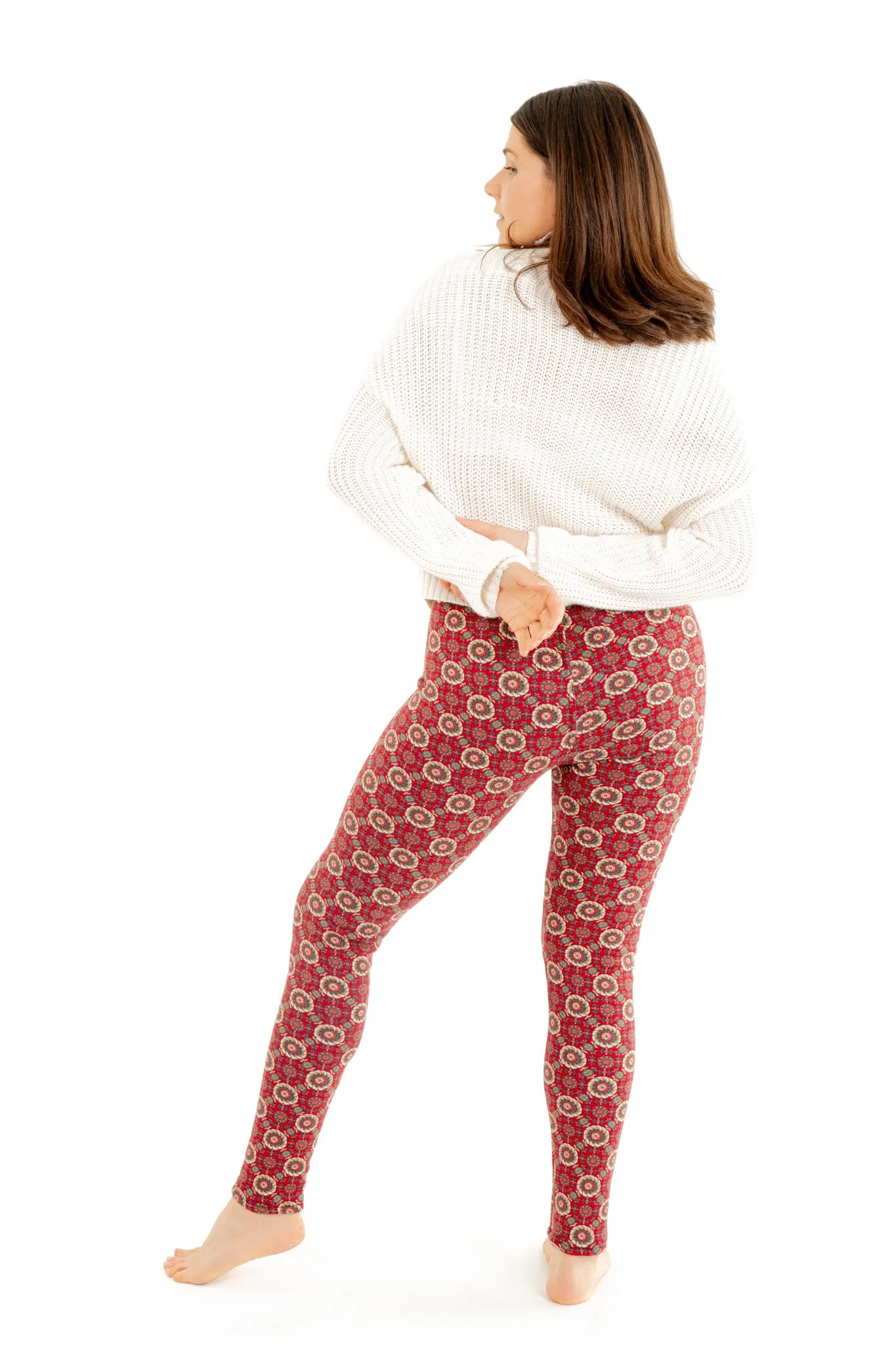 Magic Red - Cozy Lined Leggings sold by Just Cozy product image thumbnail 3