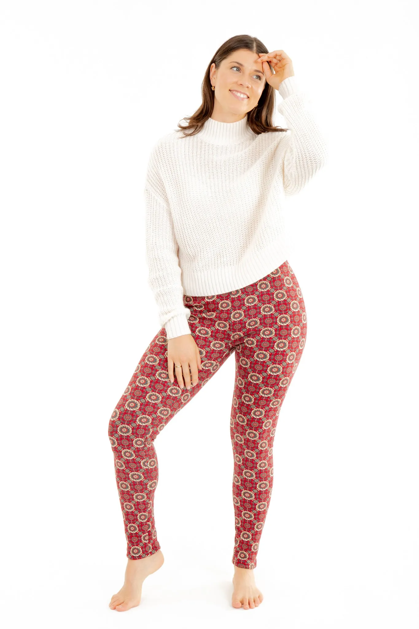Magic Red - Cozy Lined Leggings sold by Just Cozy product image thumbnail 2