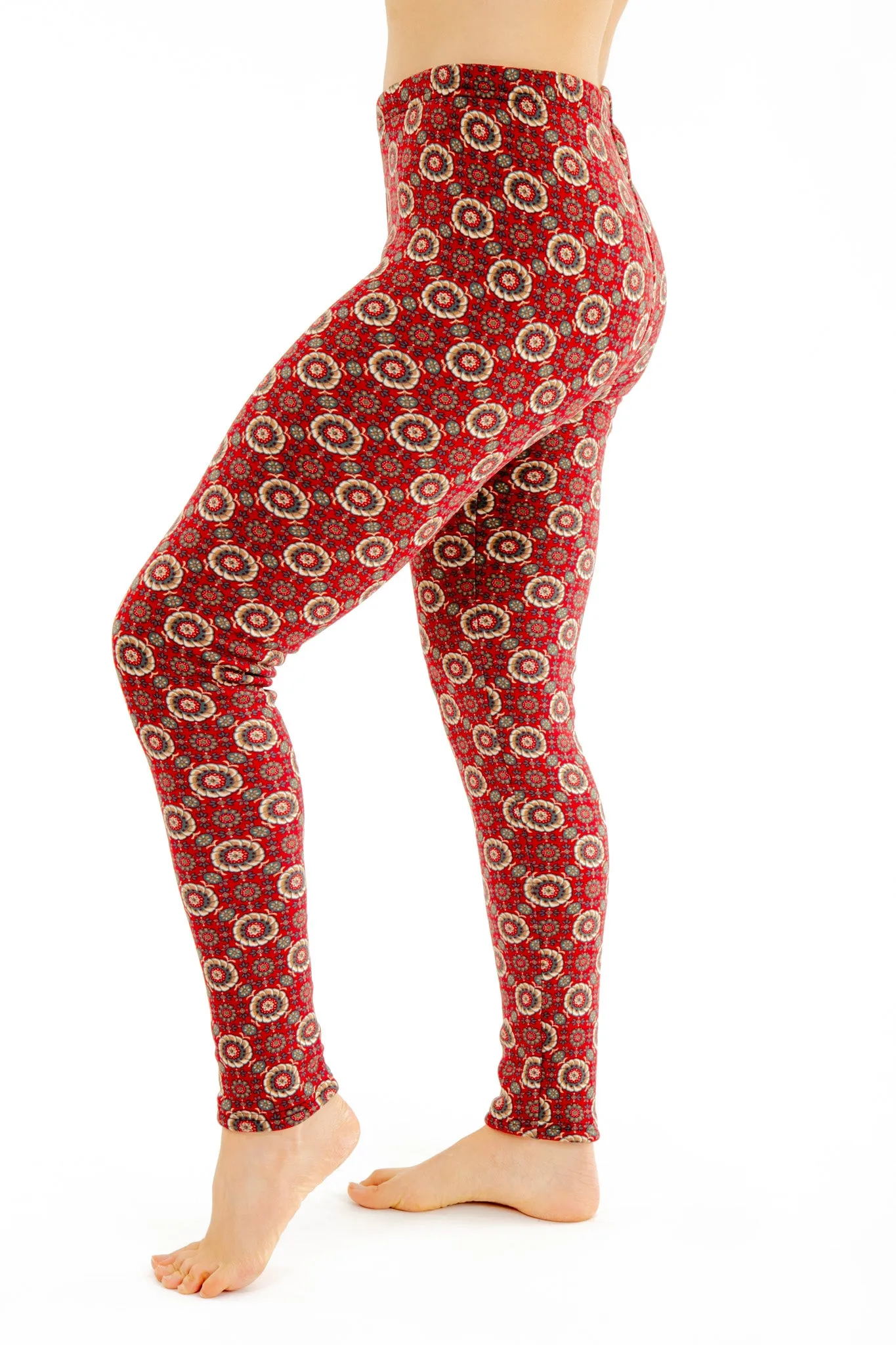 Magic Red - Cozy Lined Leggings sold by Just Cozy