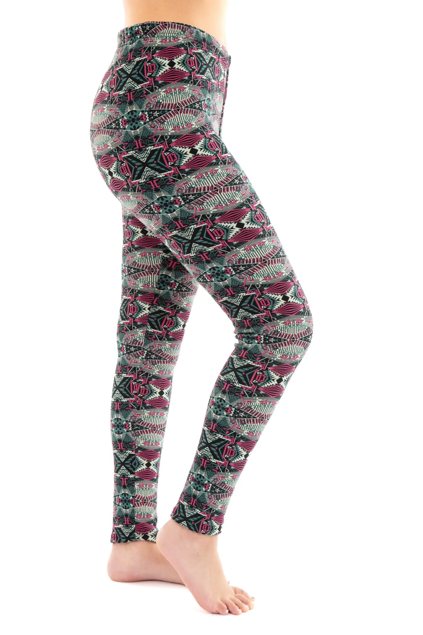 Green Connections - Cozy Lined Leggings sold by Just Cozy