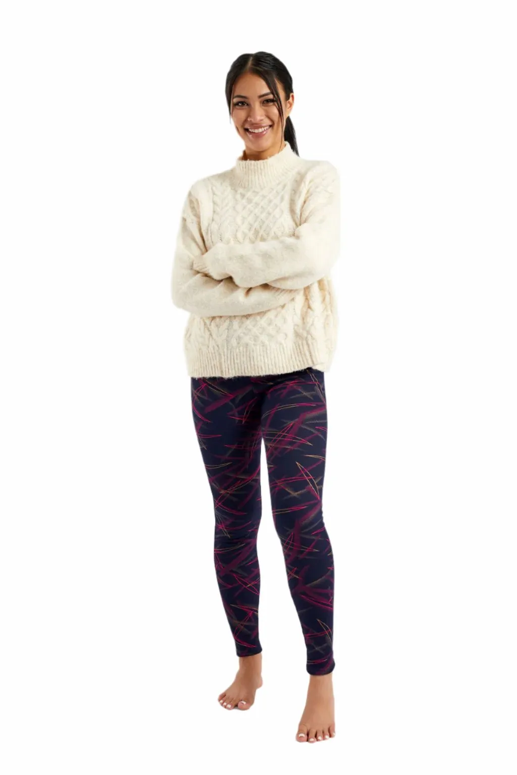 Burgundy Stripes - Cozy Lined sold by Just Cozy product image thumbnail 2