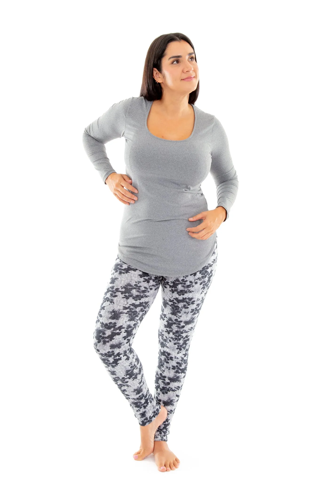 Floral Sunset - Cozy Lined Leggings sold by Just Cozy product image thumbnail 4