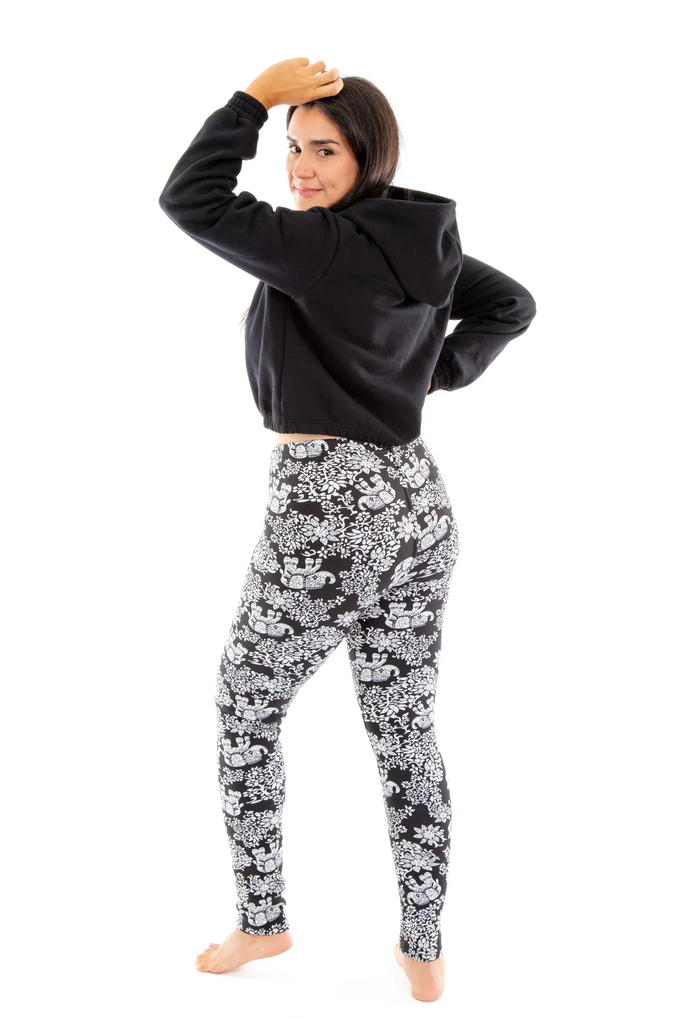 Elephant Print - Cozy Lined Leggings sold by Just Cozy product image thumbnail 3