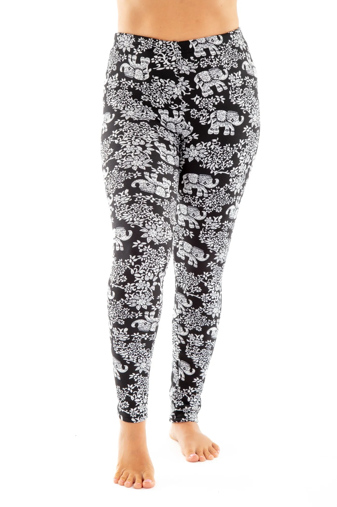 Elephant Print - Cozy Lined Leggings sold by Just Cozy