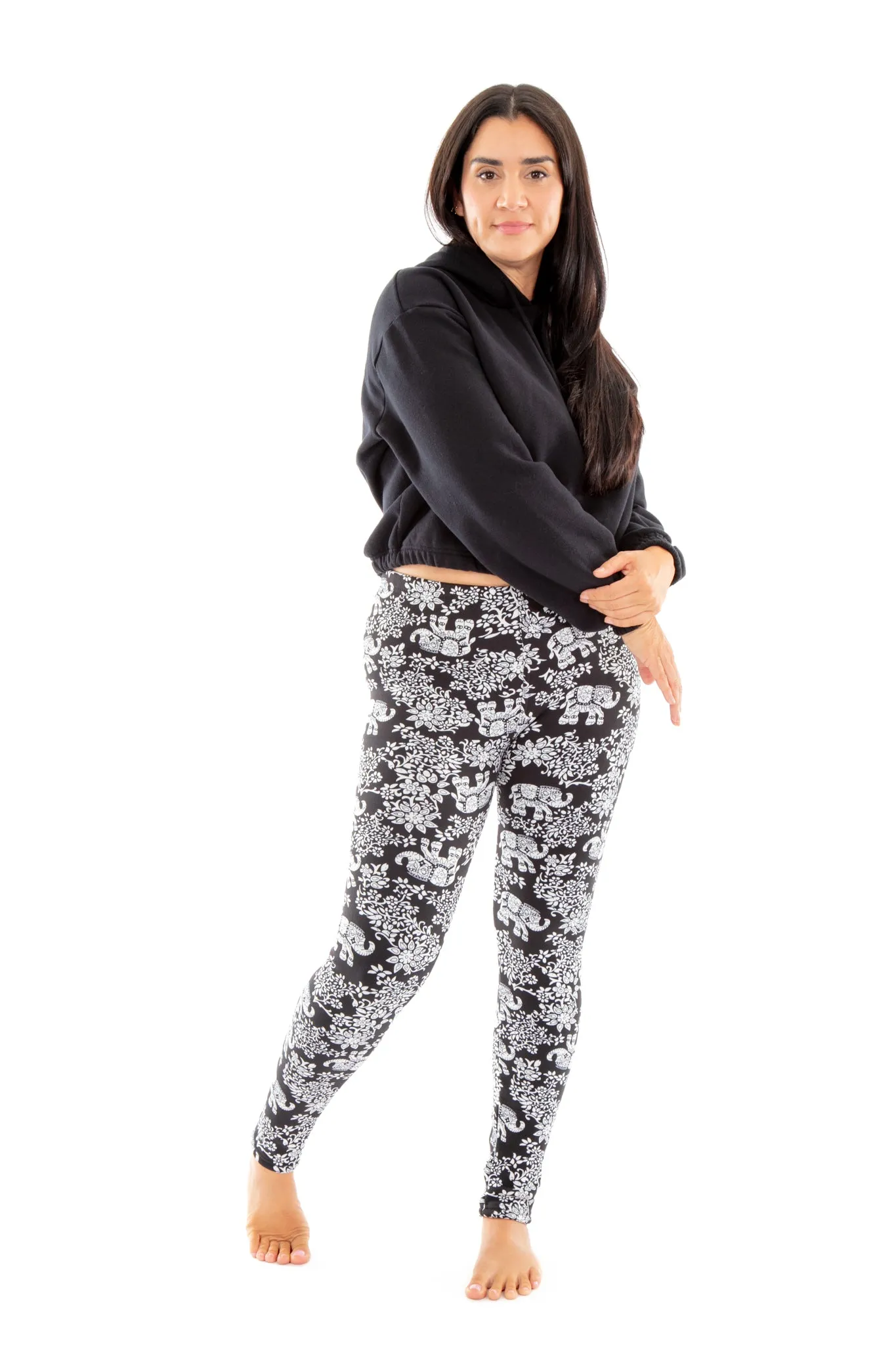 Elephant Print - Cozy Lined Leggings sold by Just Cozy product image thumbnail 5