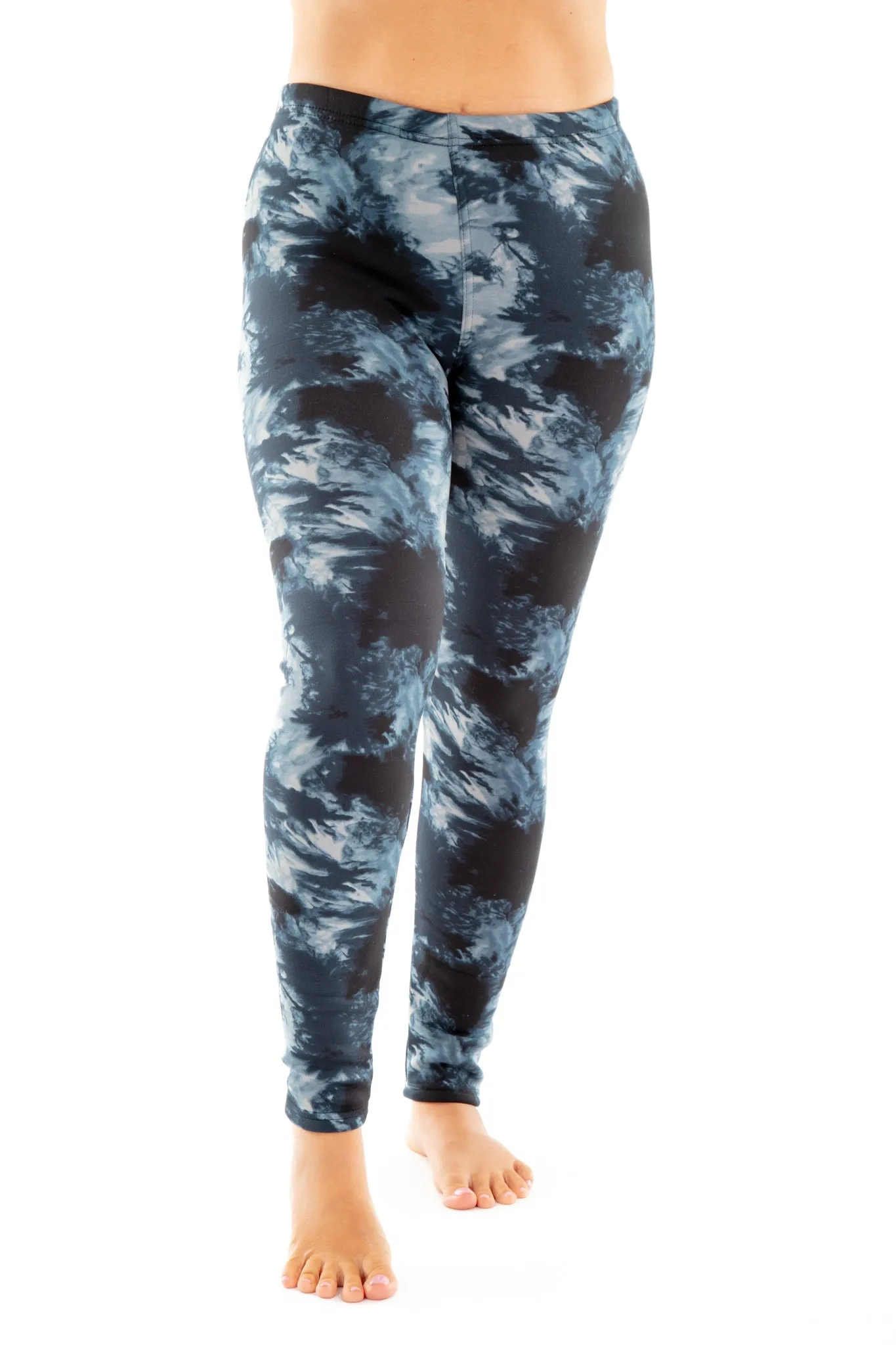 Dark Blue Dye - Cozy Lined Leggings sold by Just Cozy