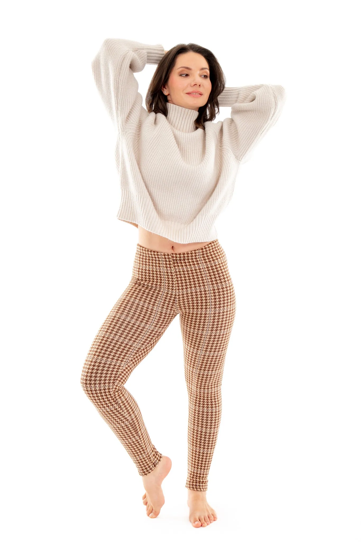 B&B Houndstooth - Cozy Lined Leggings sold by Just Cozy product image thumbnail 4