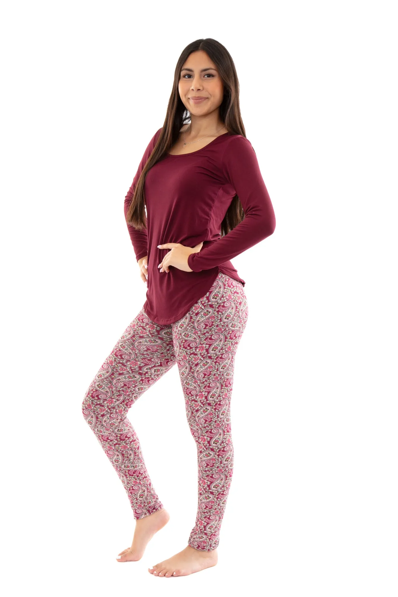 Damask - Cozy Lined Leggings sold by Just Cozy product image thumbnail 2