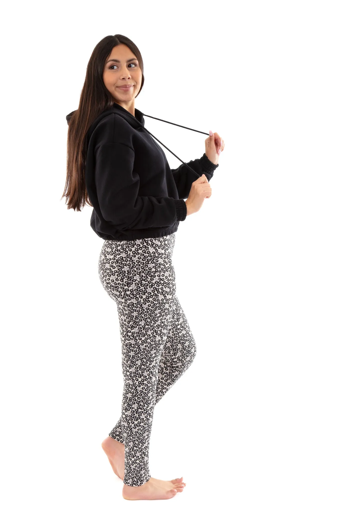 Petite G&B Flowers - Cozy Lined Leggings sold by Just Cozy product image thumbnail 2