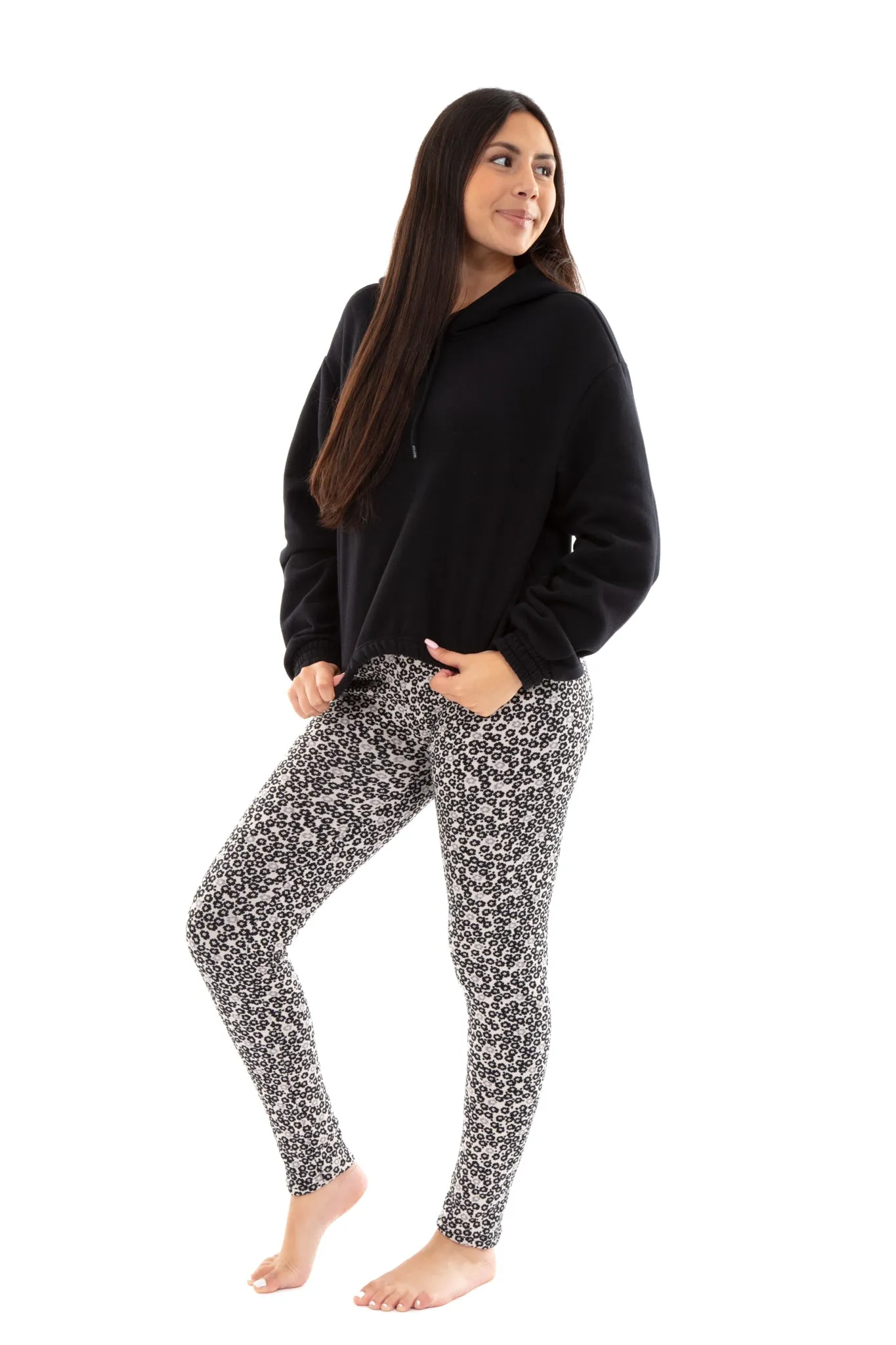 Petite G&B Flowers - Cozy Lined Leggings sold by Just Cozy product image thumbnail 4